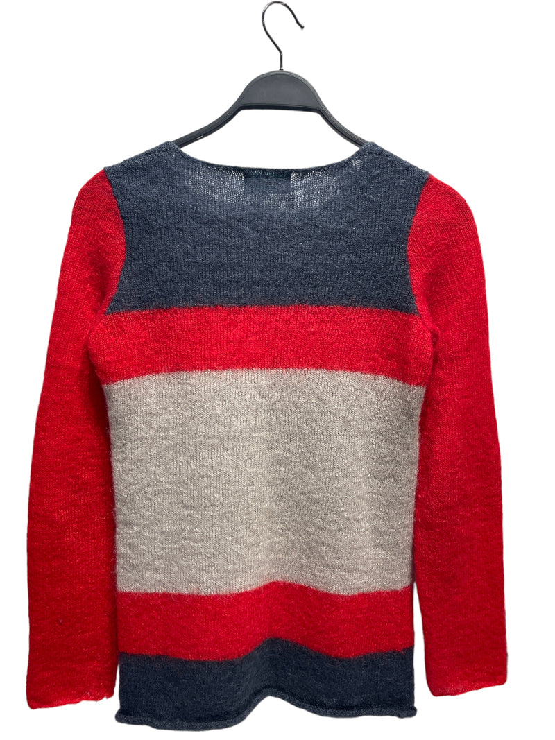 UNDERCOVER///Sweater/S/Border/Wool/GRY//M [Designers] Essentials/