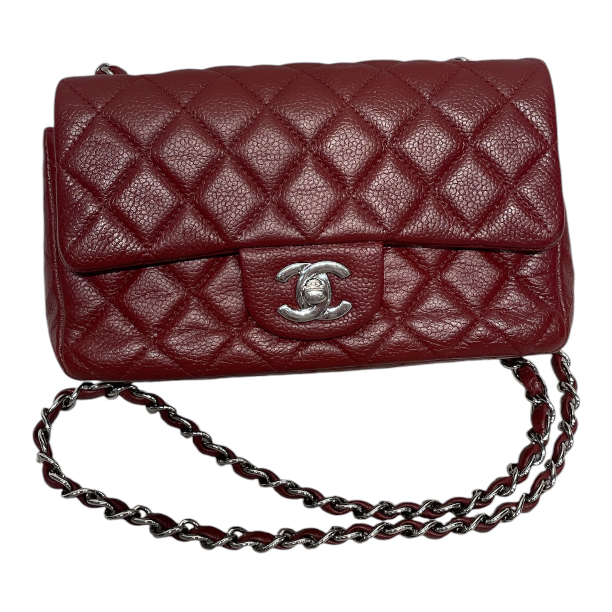 CHANEL/Cross Body Bag/Leather/BRD/TIMELESS CAVIAR FLAP BAG view 1