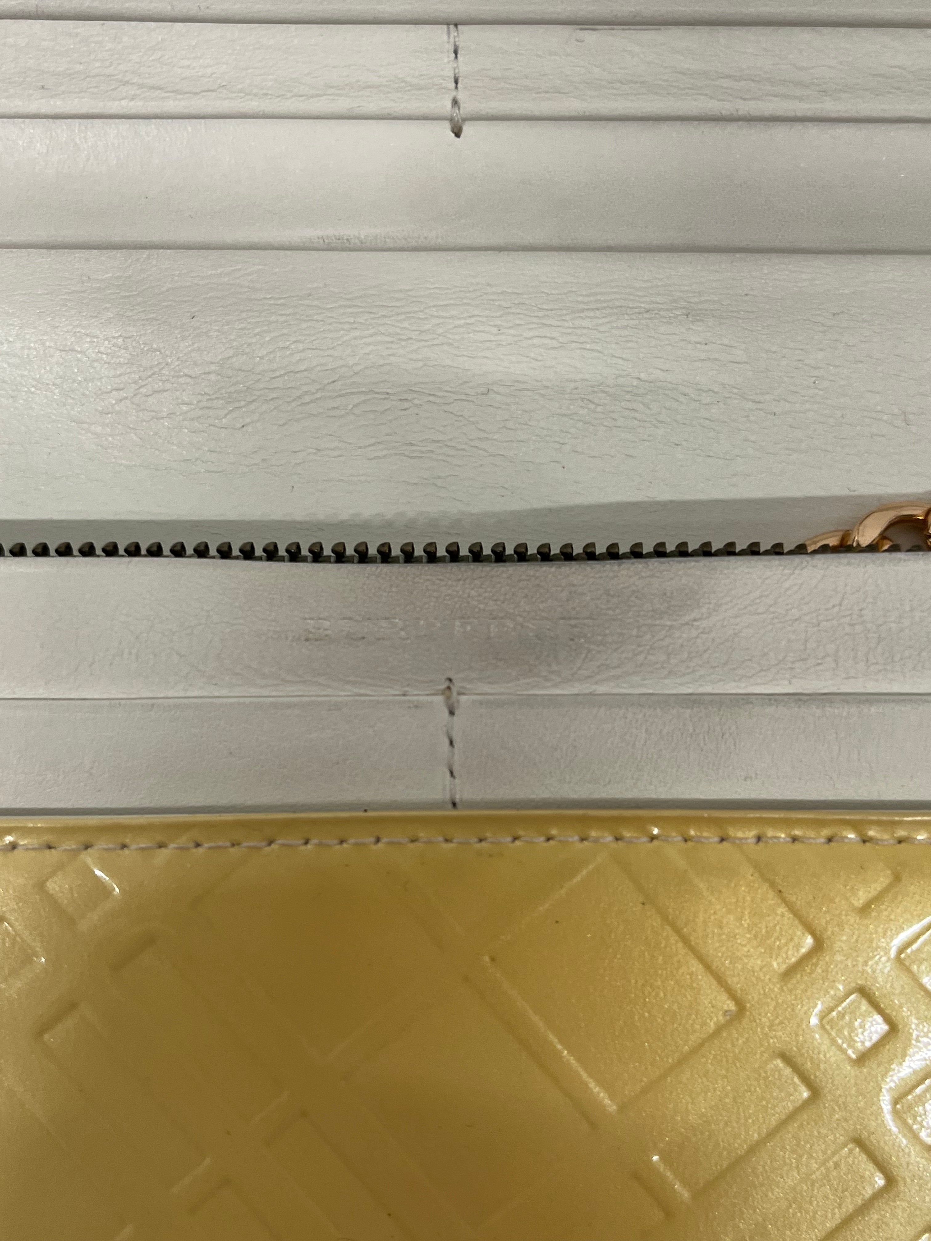 BURBERRY/Long Wallet/Leather/CRM/EMBOSSED PLAID, PATENT view 3