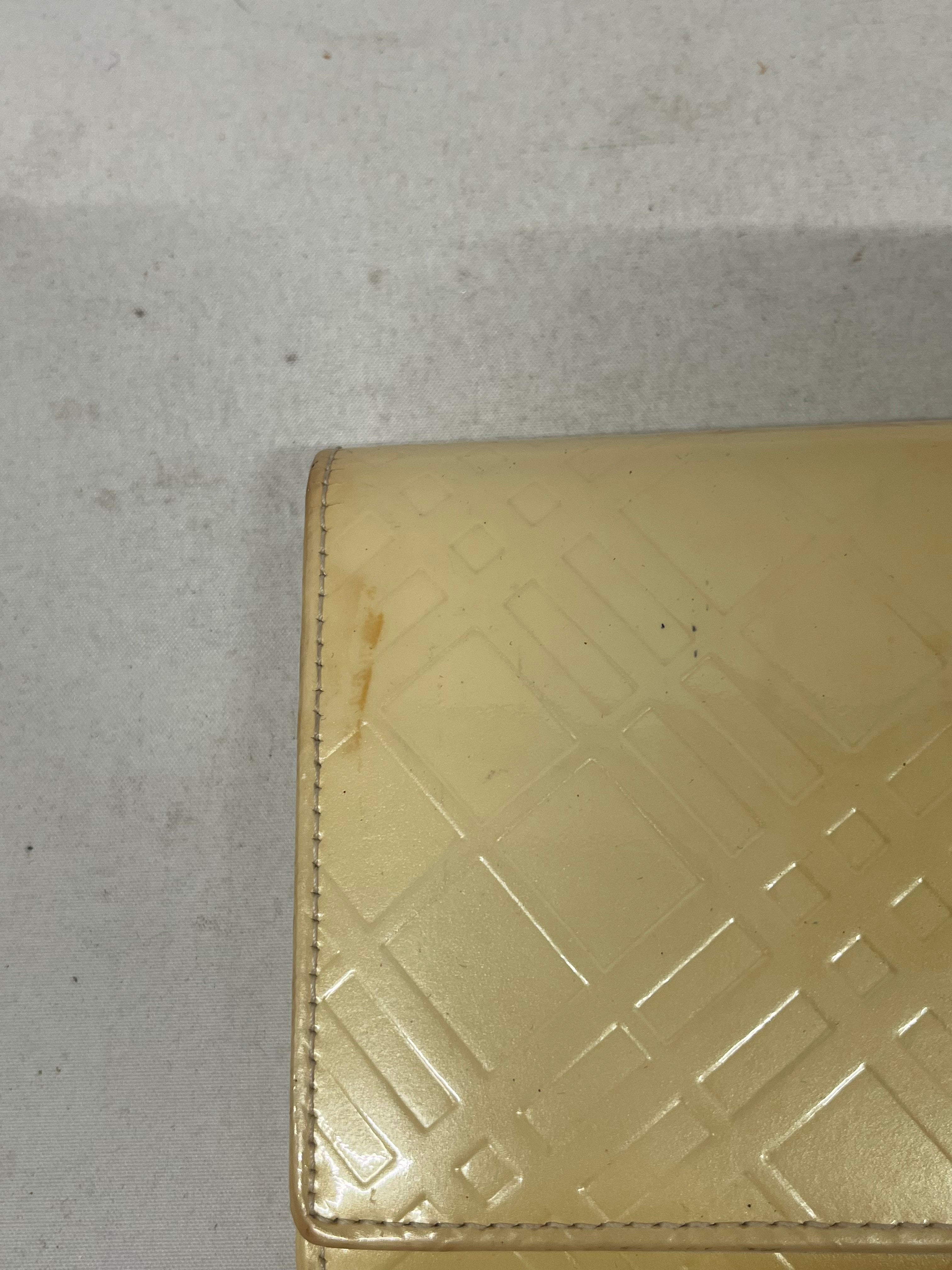 BURBERRY/Long Wallet/Leather/CRM/EMBOSSED PLAID, PATENT view 5
