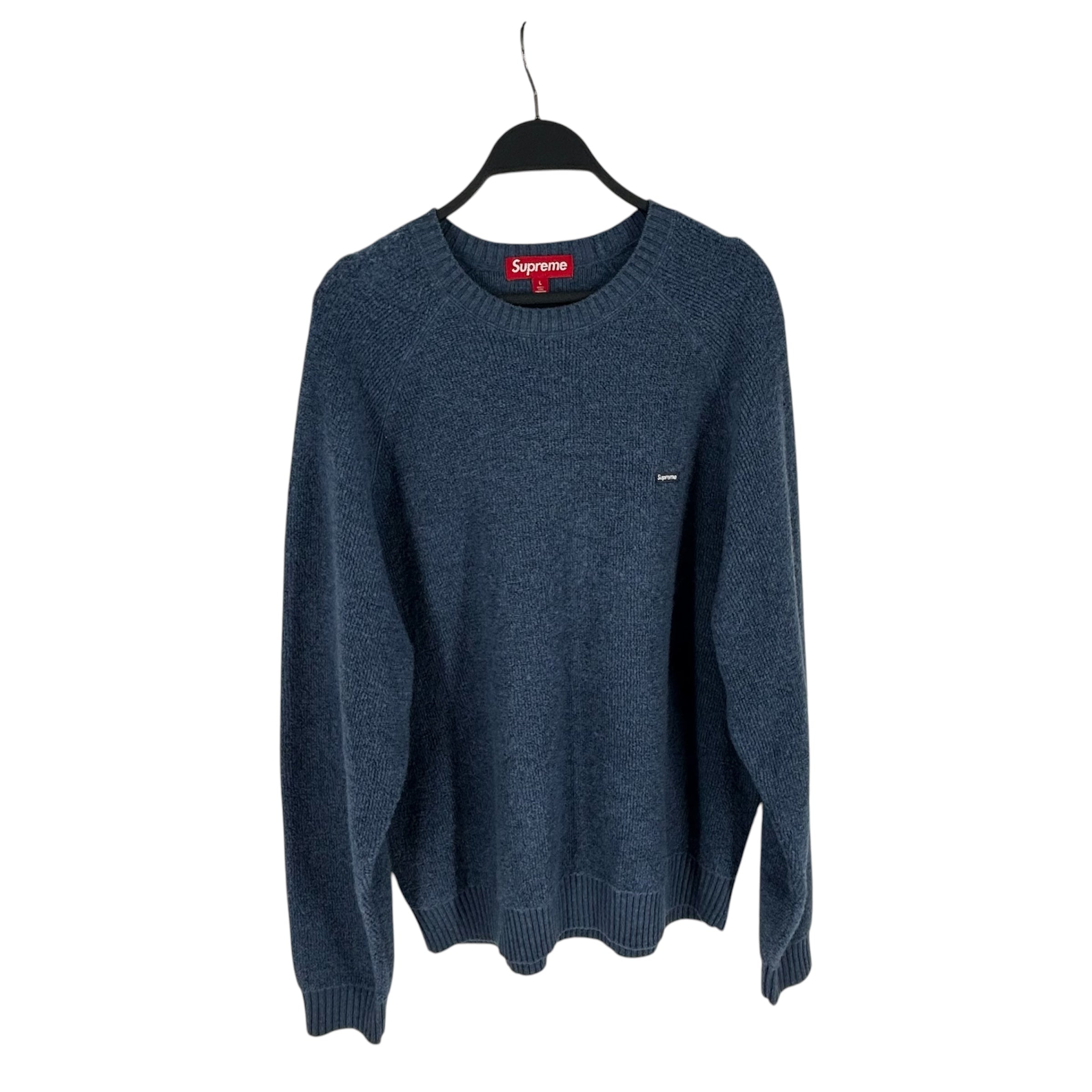 Supreme/Sweater/L/Wool/BLU/TERRYCLOTH SMAL BOX LOGO view 1
