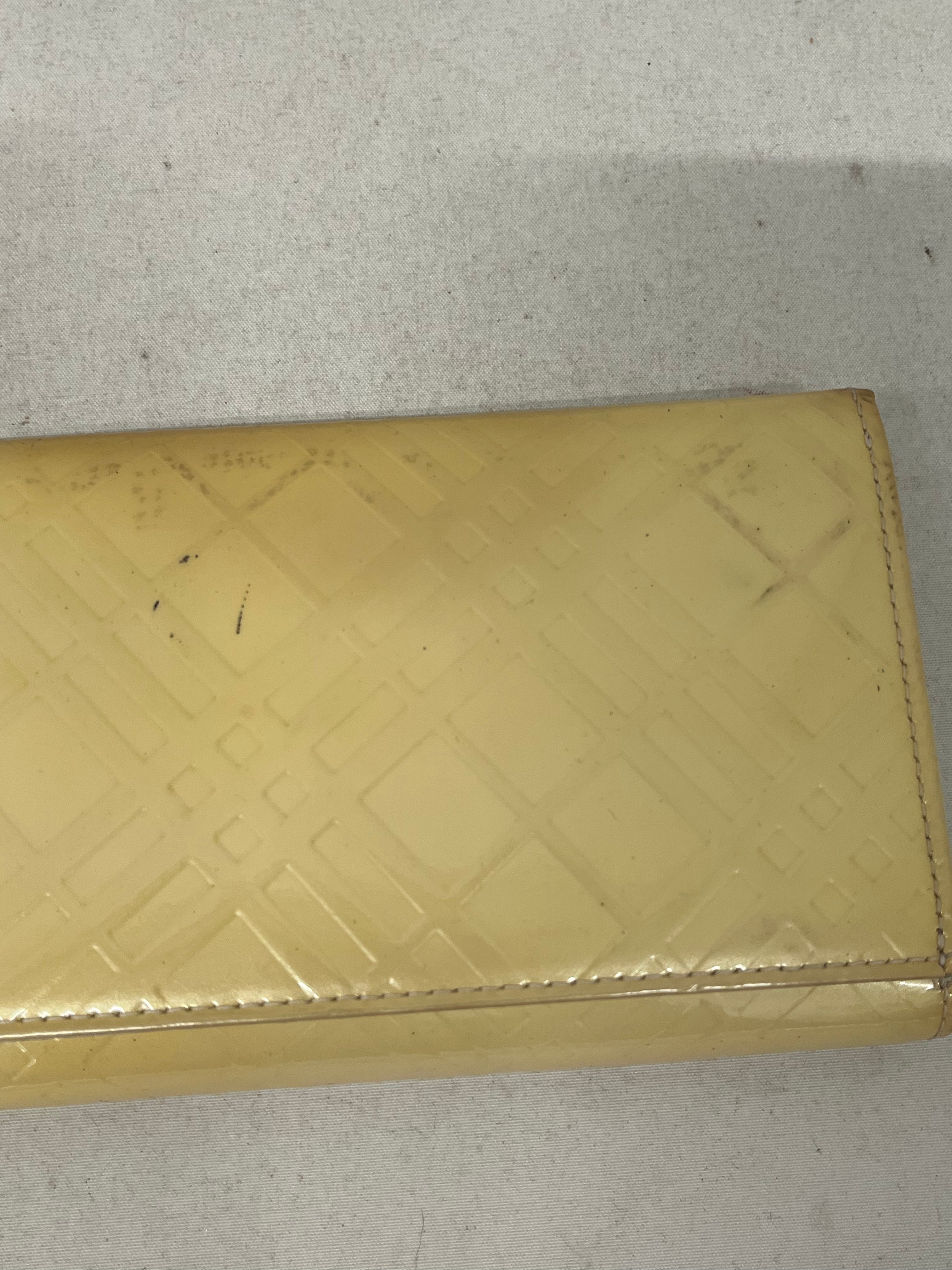 BURBERRY/Long Wallet/Leather/CRM/EMBOSSED PLAID, PATENT view 6