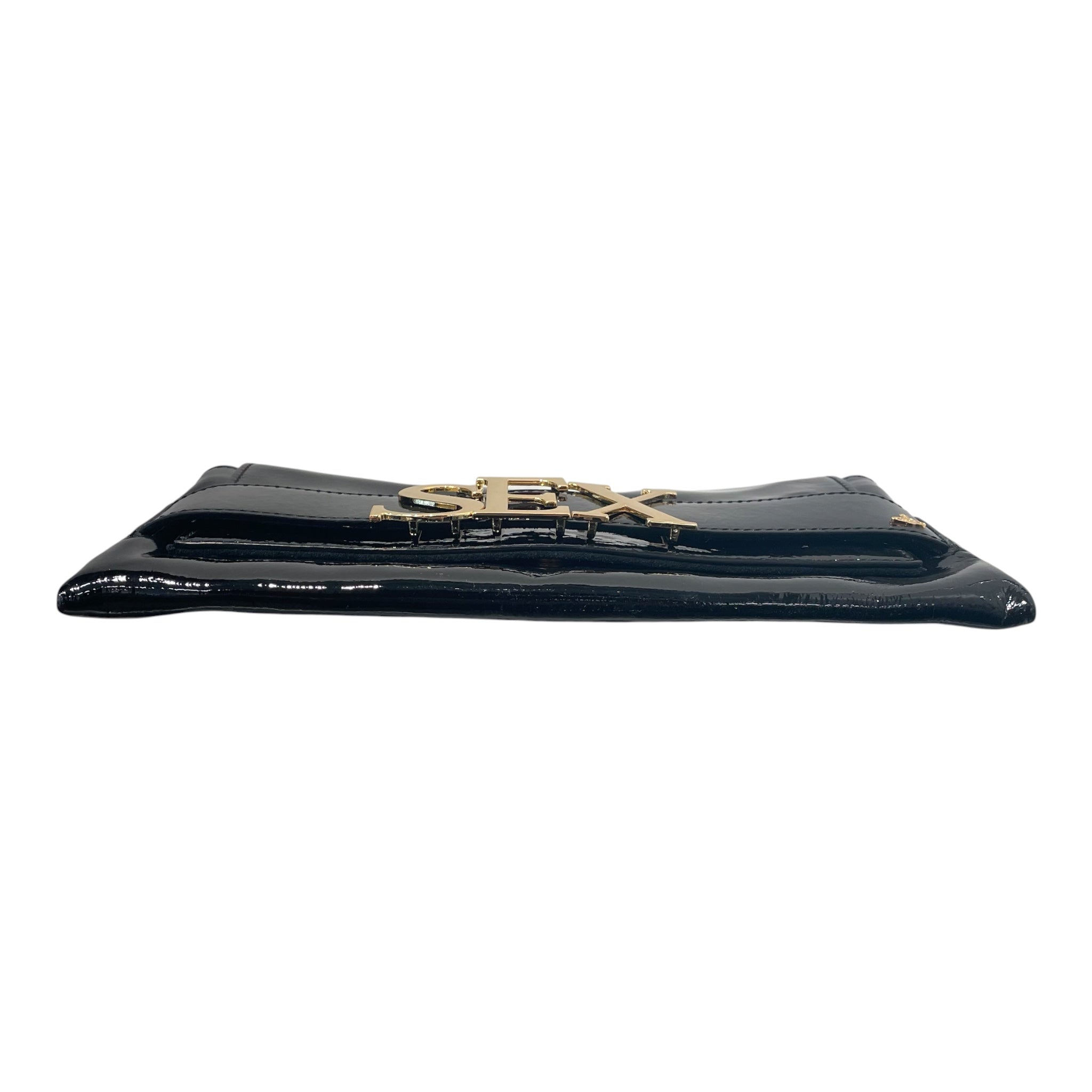 Vivienne Westwood/Clutch Bag/Leather/BLK/sex plaque clutch view 3