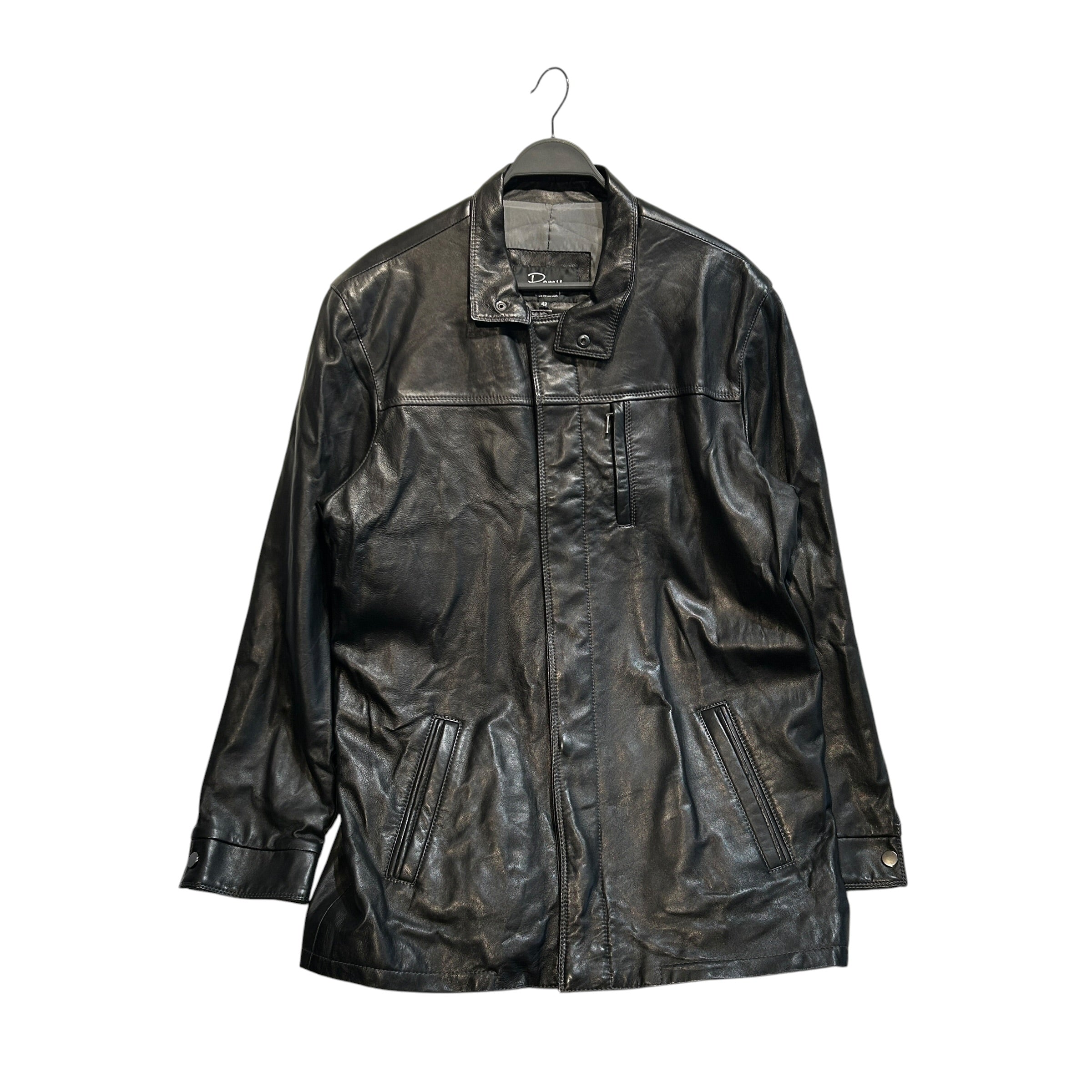 remy/Leather Jkt/42/Leather/BLK/POCKET LEFT ZIP view 1