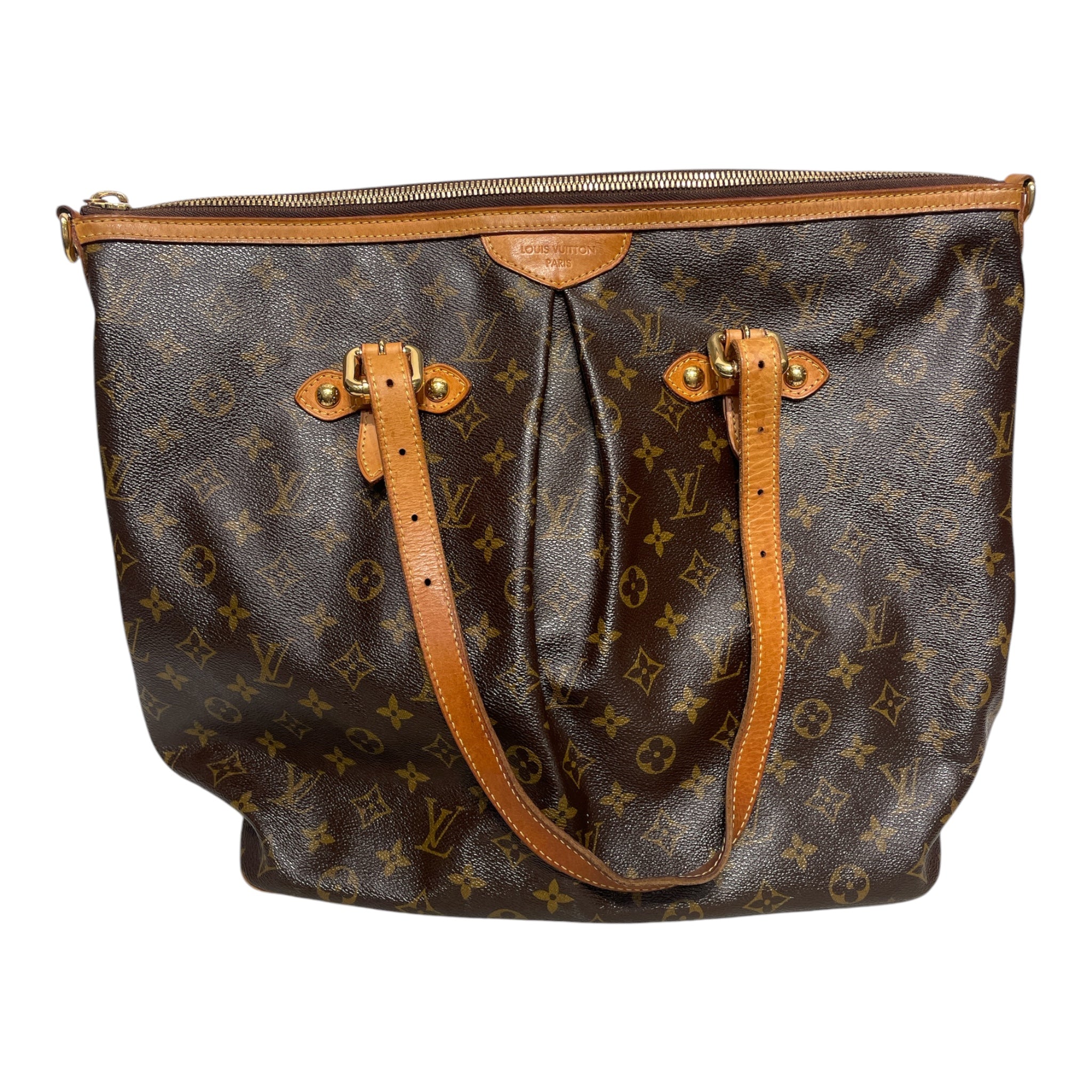 LOUIS VUITTON/Hand Bag/Monogram/Leather/BRW/palermo tote view 1