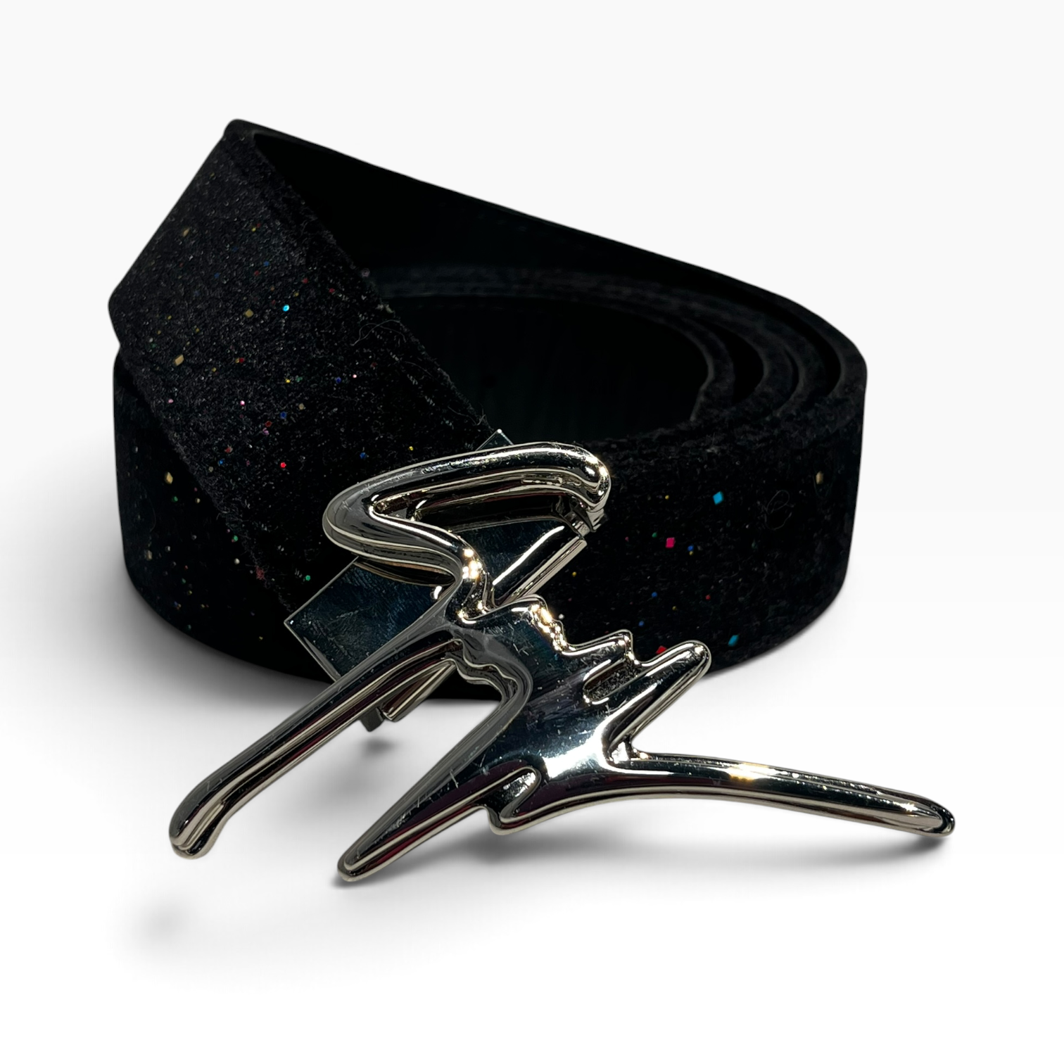 Giuseppe Zanotti/Belt/Glitter/BLK/M's/MULTI GLITTER ON VELVET view 2