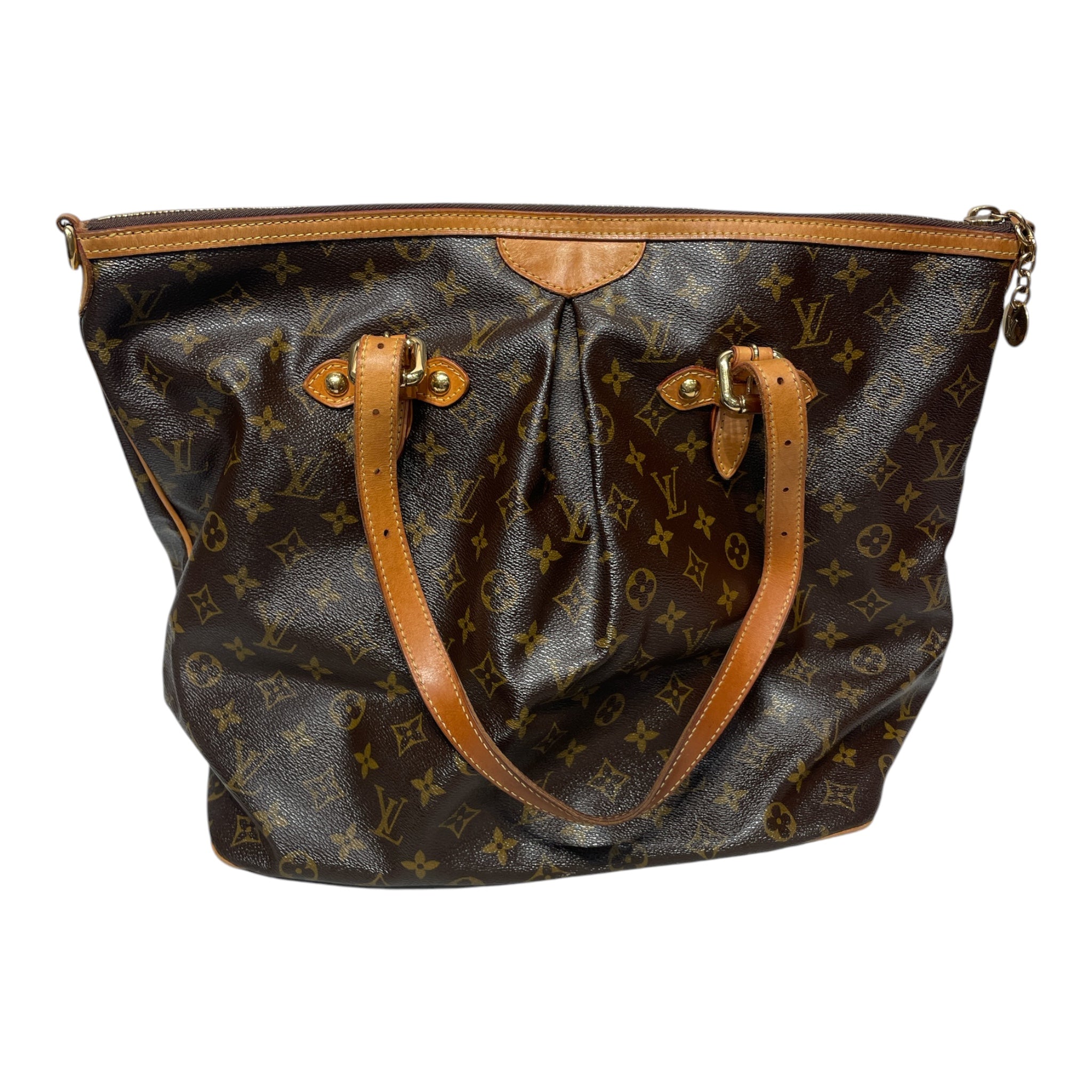 LOUIS VUITTON/Hand Bag/Monogram/Leather/BRW/palermo tote view 2
