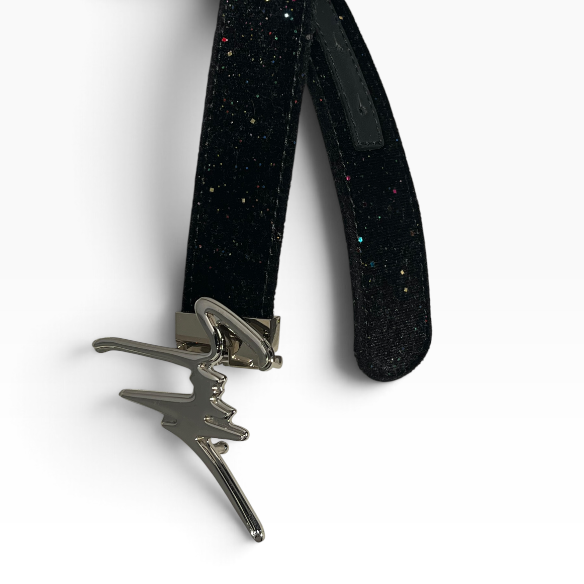Giuseppe Zanotti/Belt/Glitter/BLK/M's/MULTI GLITTER ON VELVET view 1