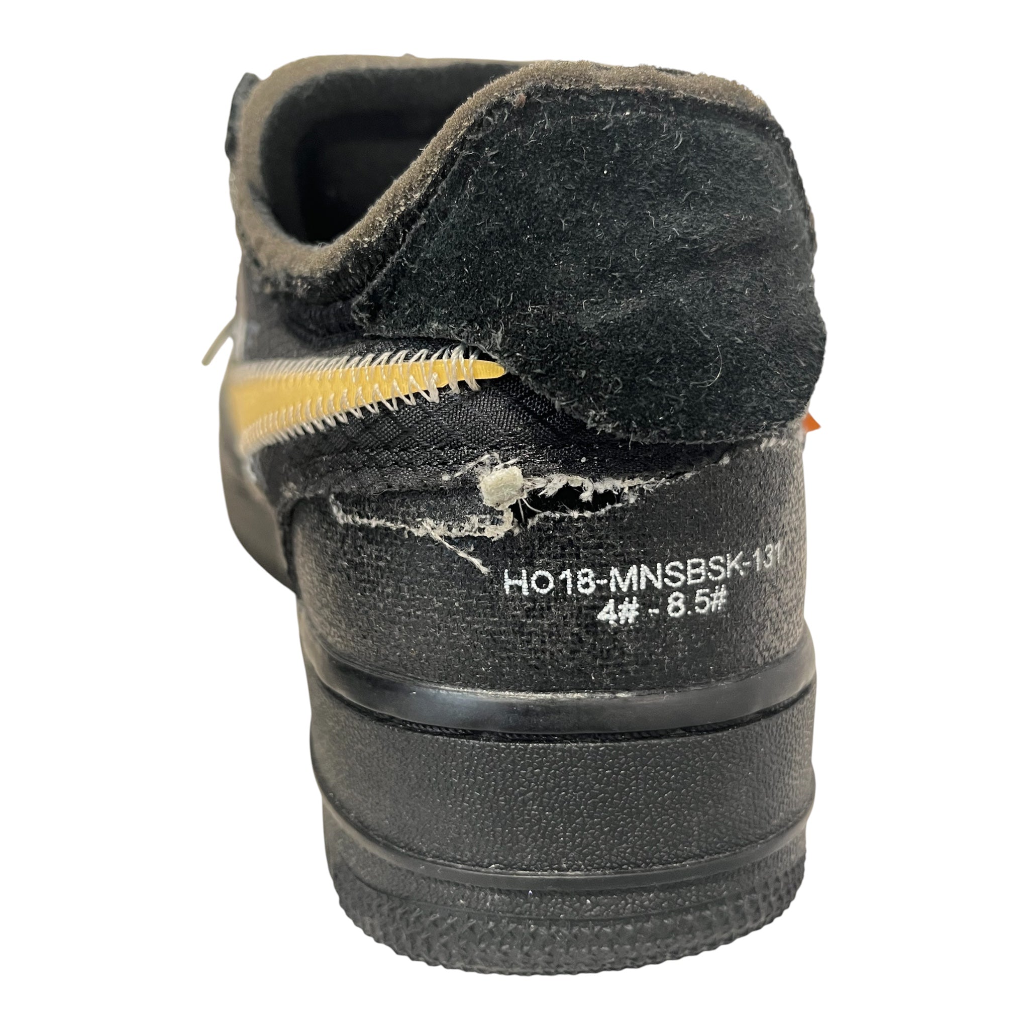 NIKE/OFF-WHITE/Low-Sneakers/US 7/Polyester/BLK/U-Tip/A04606-001 af1 view 3