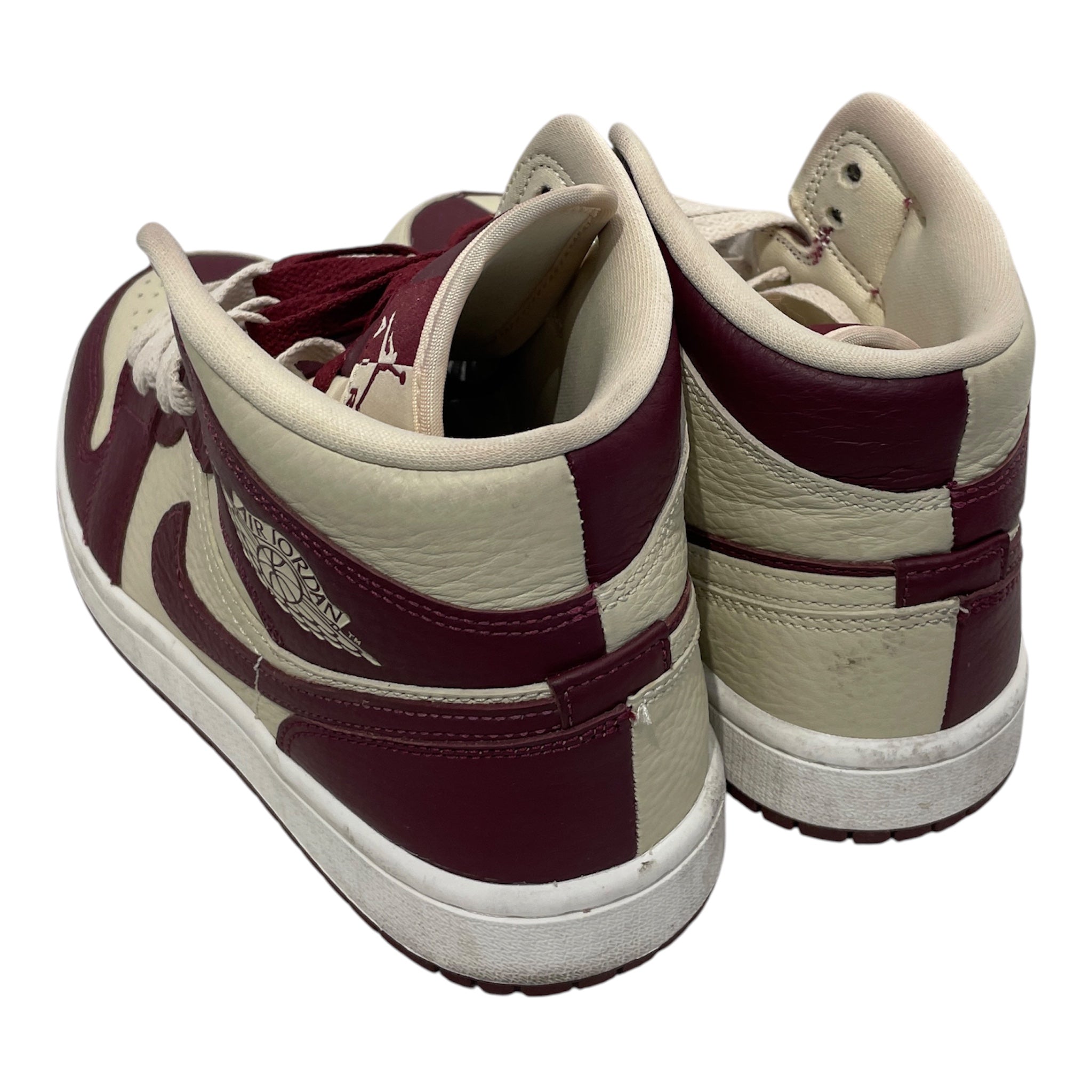 NIKE/AIR JORDAN 1 MID SE/Hi-Sneakers/US 9/Leather/CRM/DR0501-101 view 2