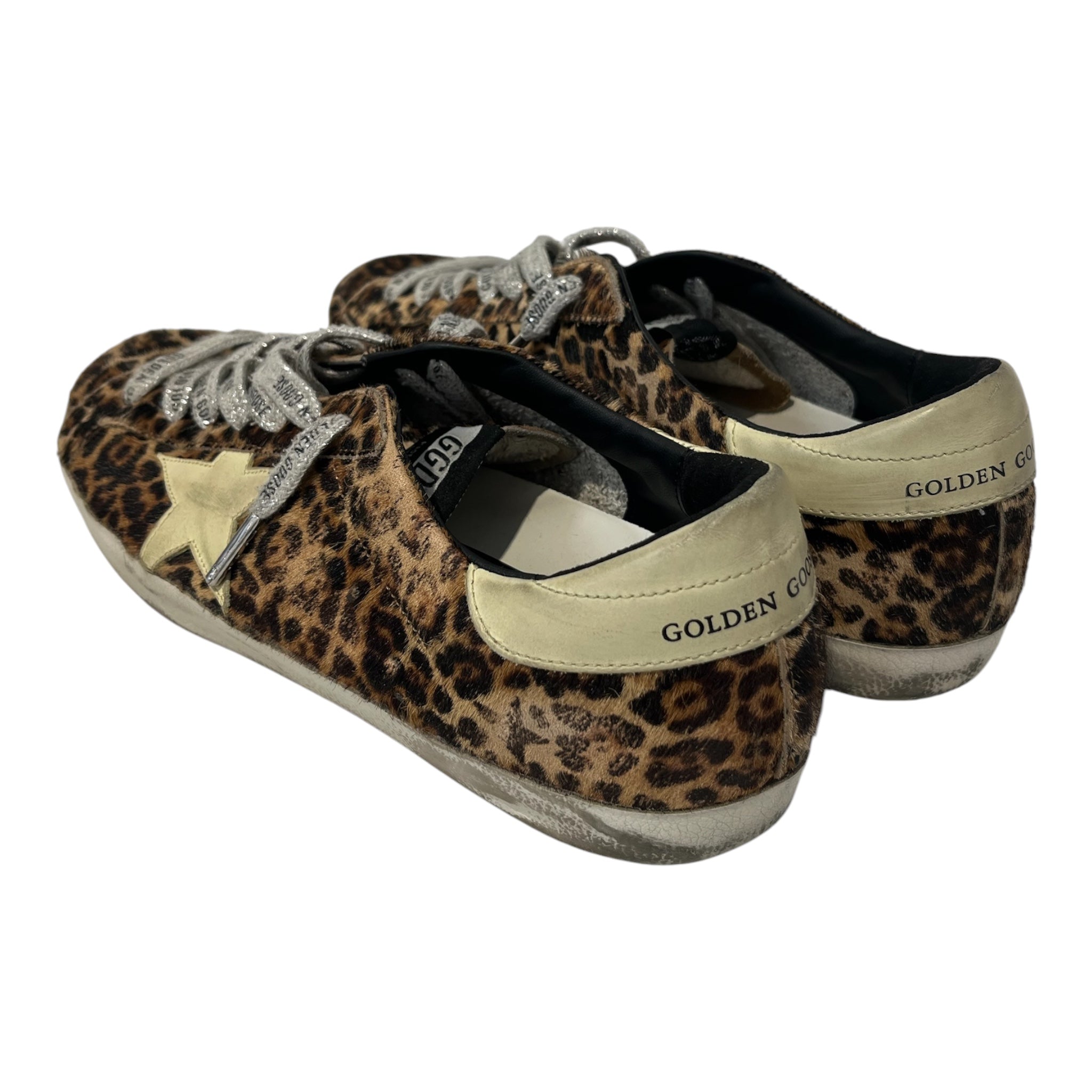 GOLDEN GOOSE/Low-Sneakers/US 9/Leopard/Polyester/BRW/DB LEOPARD HAIR PRINT view 2