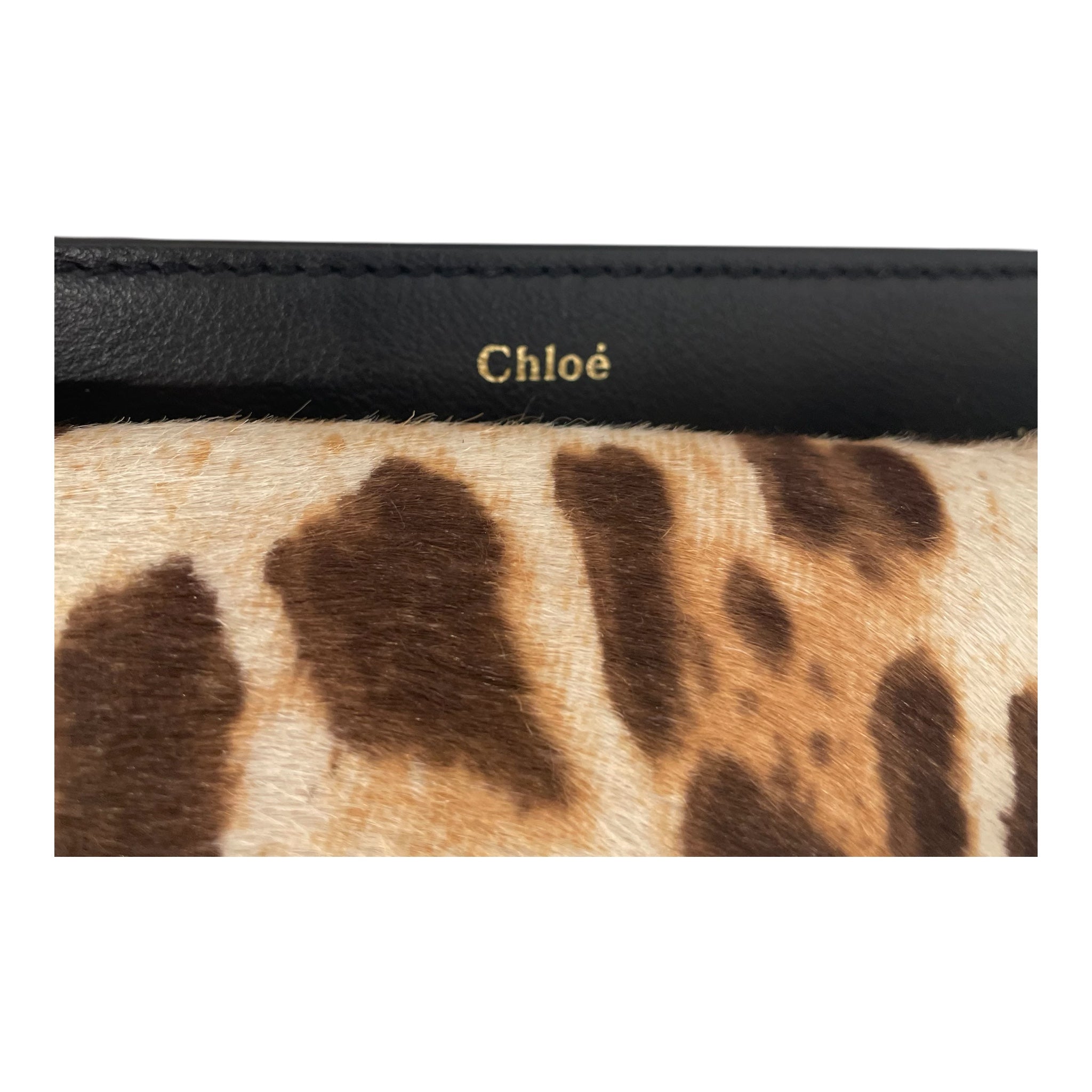 Chloe/Cross Body Bag/Animal Pattern/Fur/BEG/GEORGIA BELT BAG PONY HAIR view 4