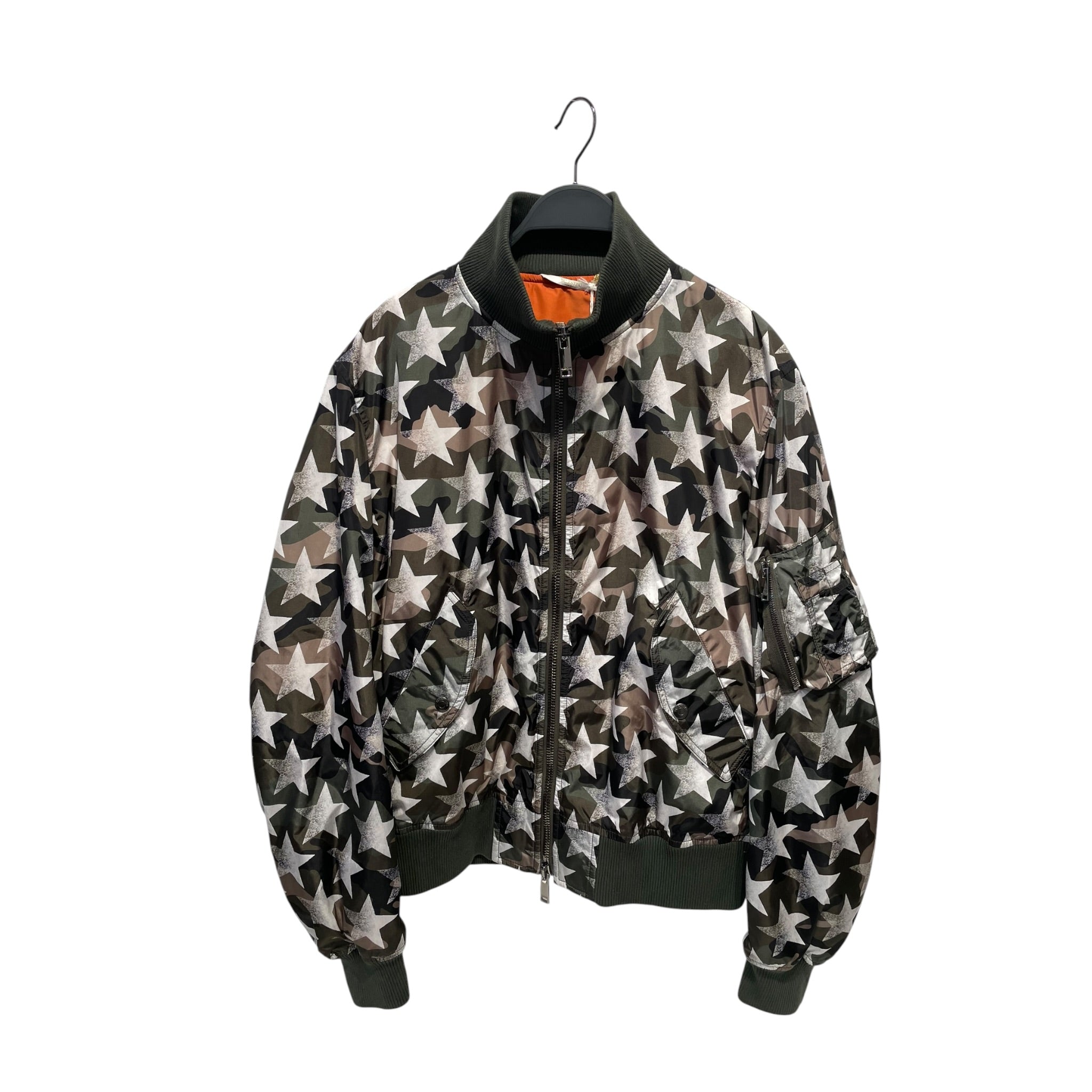 VALENTINO/Flight Jkt/50/Polyester/GRN/Camouflage/CAMO STAR MOTIF view 1