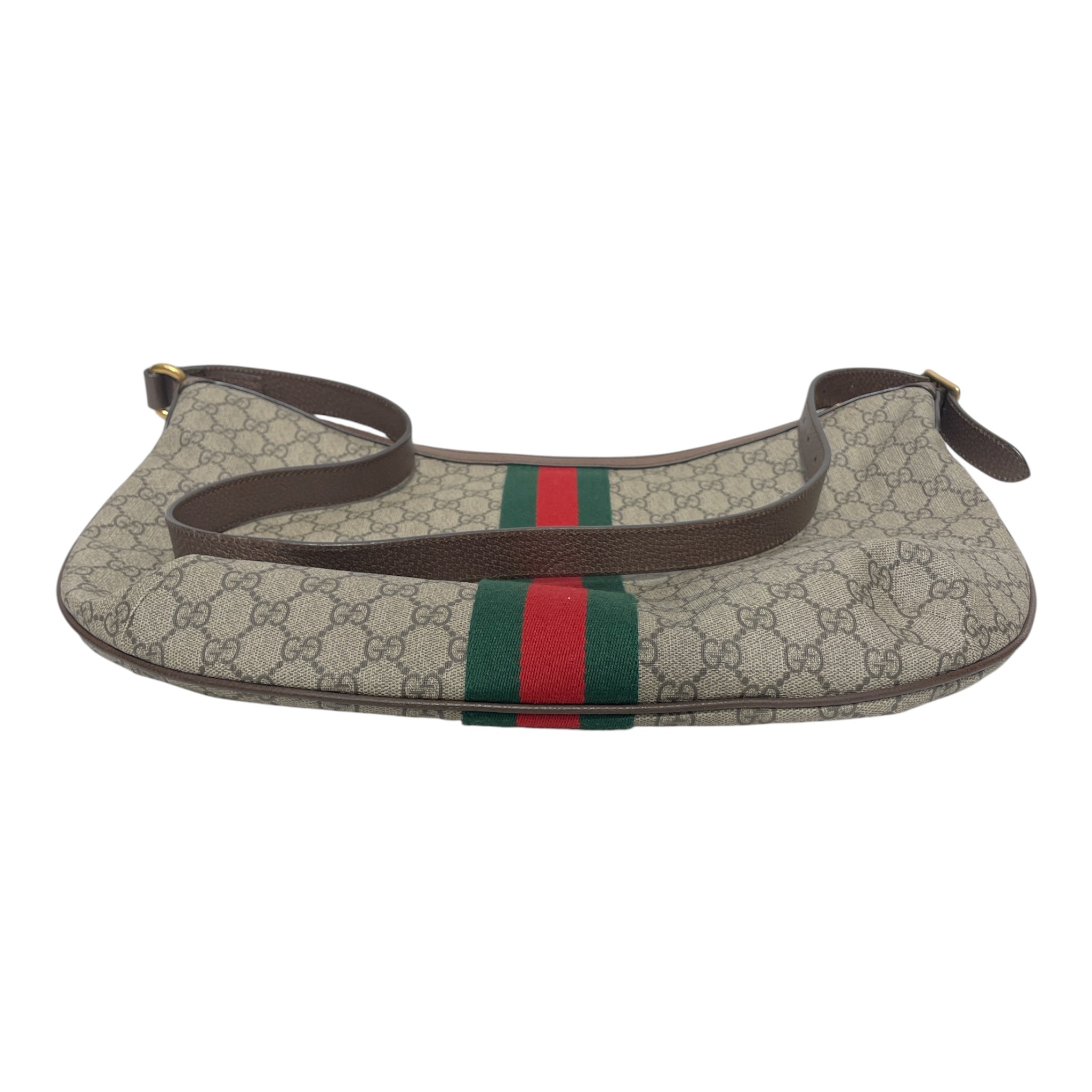 GUCCI/Cross Body Bag/Monogram/KHK/OPHIDIA HALF MOON view 3