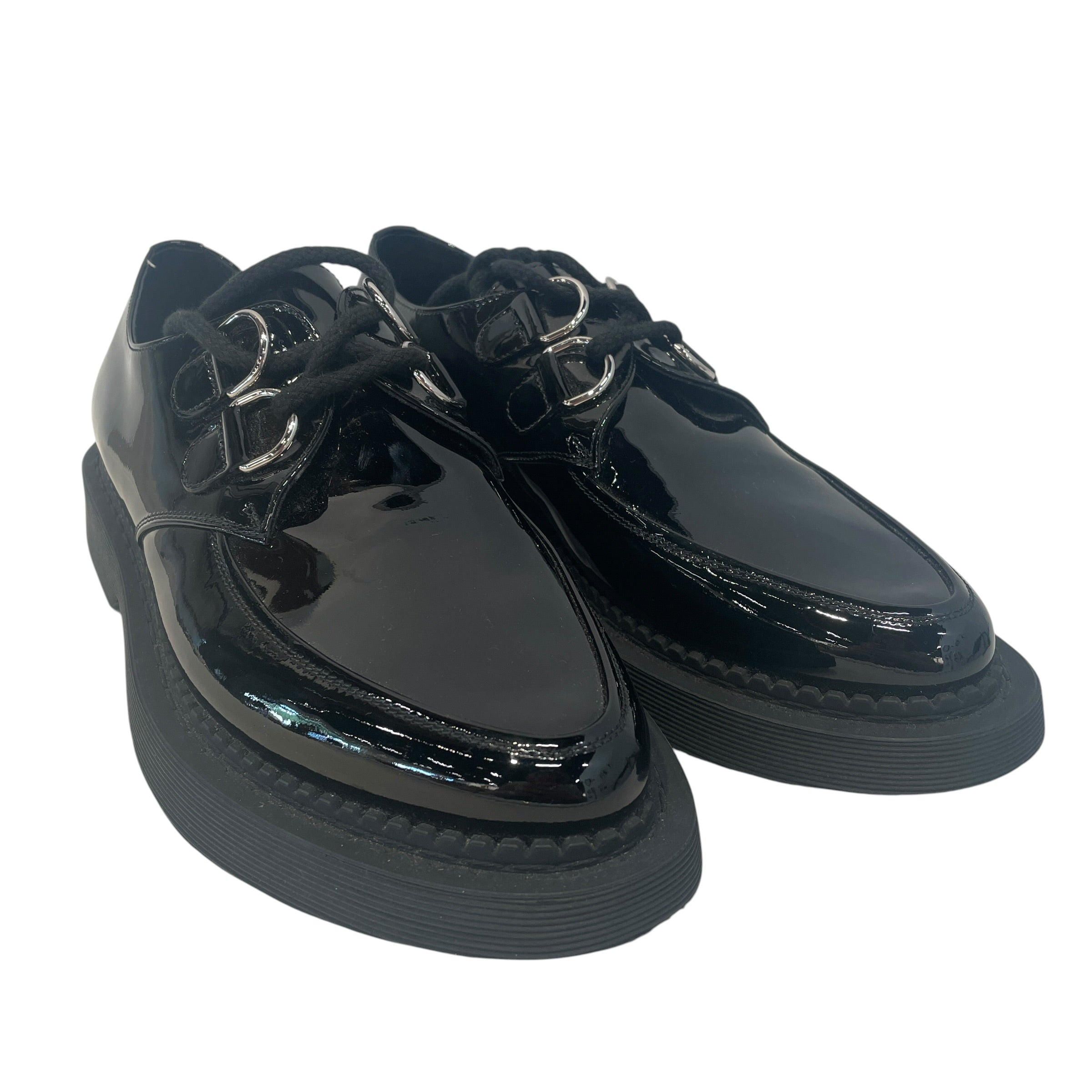 SAINT LAURENT/Dress Shoes/EU 39/Leather/BLK/patent leather derbies view 1