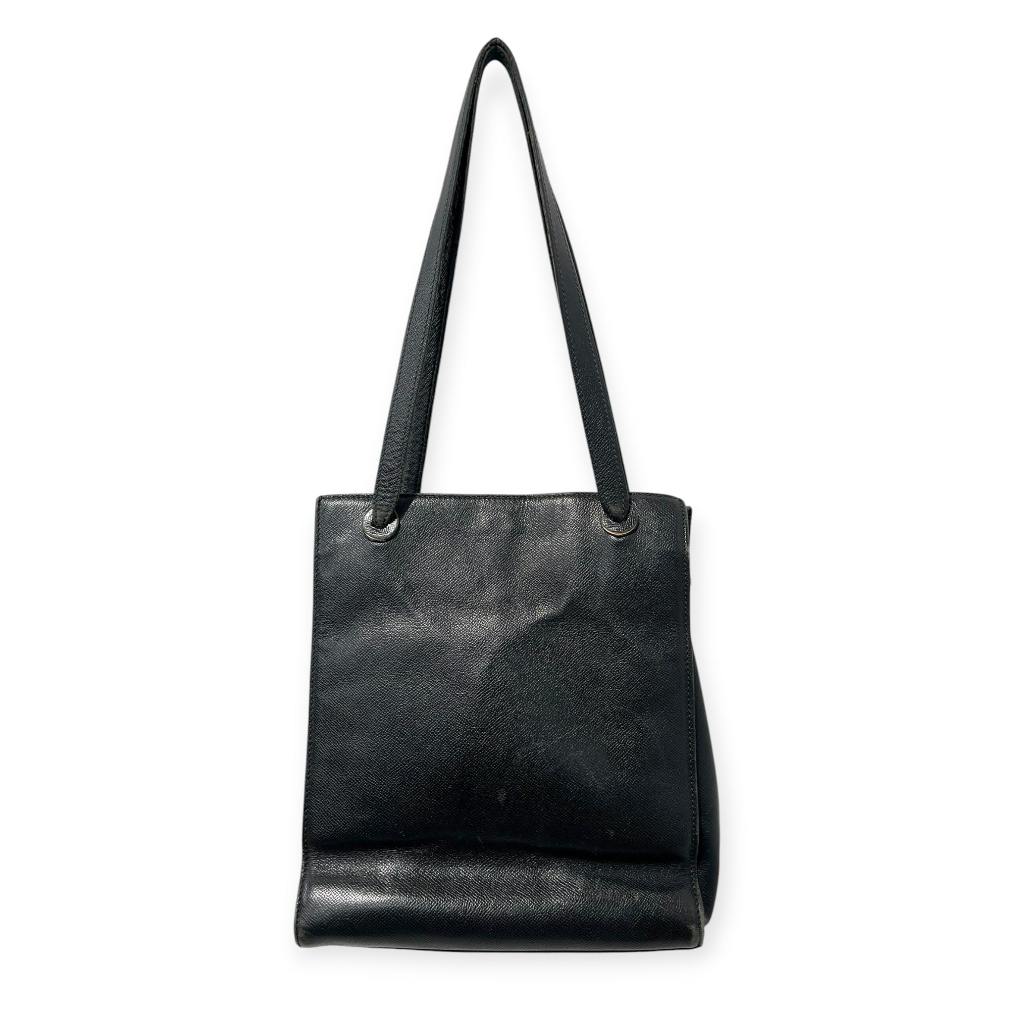 CHANEL/Tote Bag/Leather/BLK/CAVIAR LEATHER/ WEAVED LOGO view 1