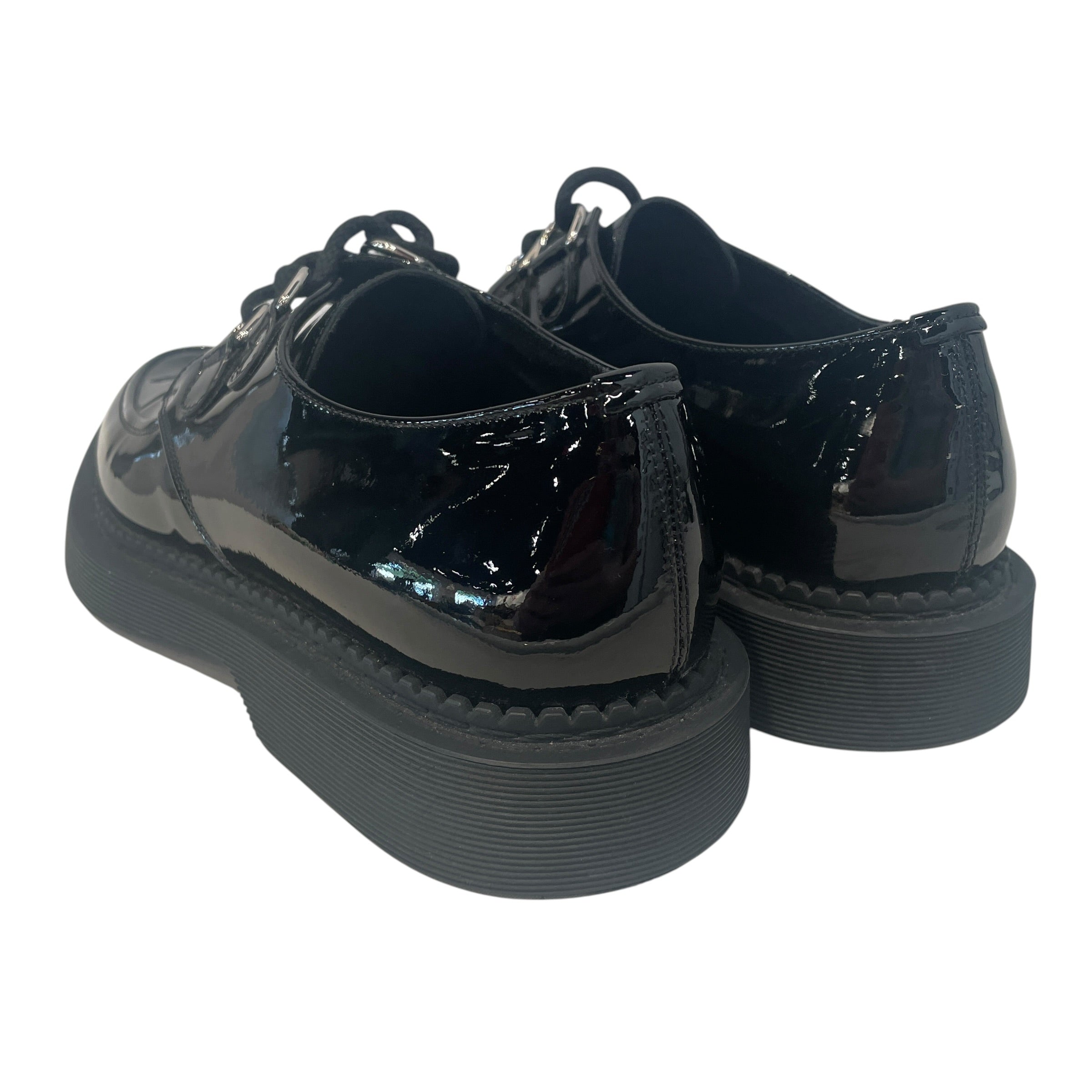 SAINT LAURENT/Dress Shoes/EU 39/Leather/BLK/patent leather derbies view 2