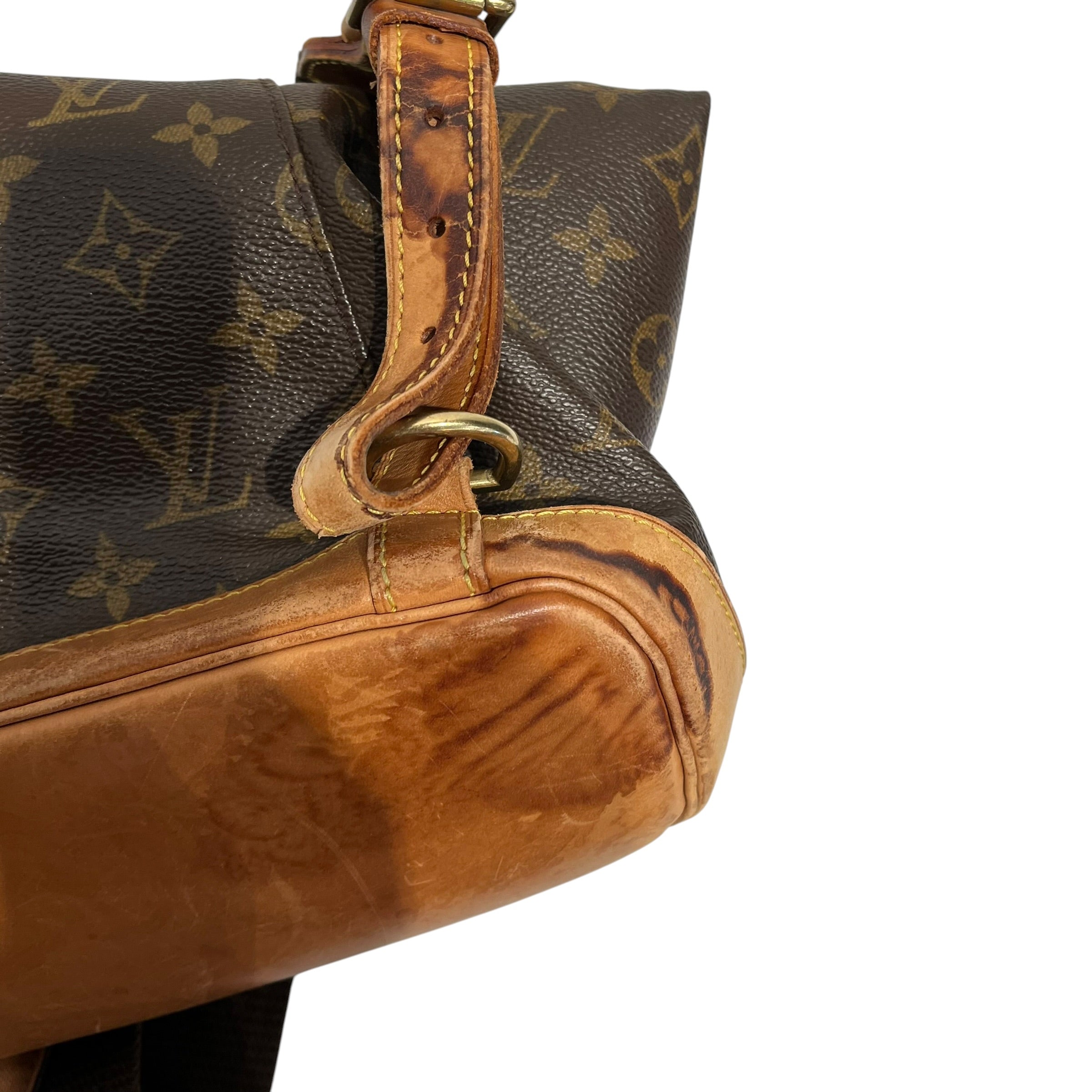 LOUIS VUITTON/Backpack/Monogram/Leather/BRW/montsouris view 4