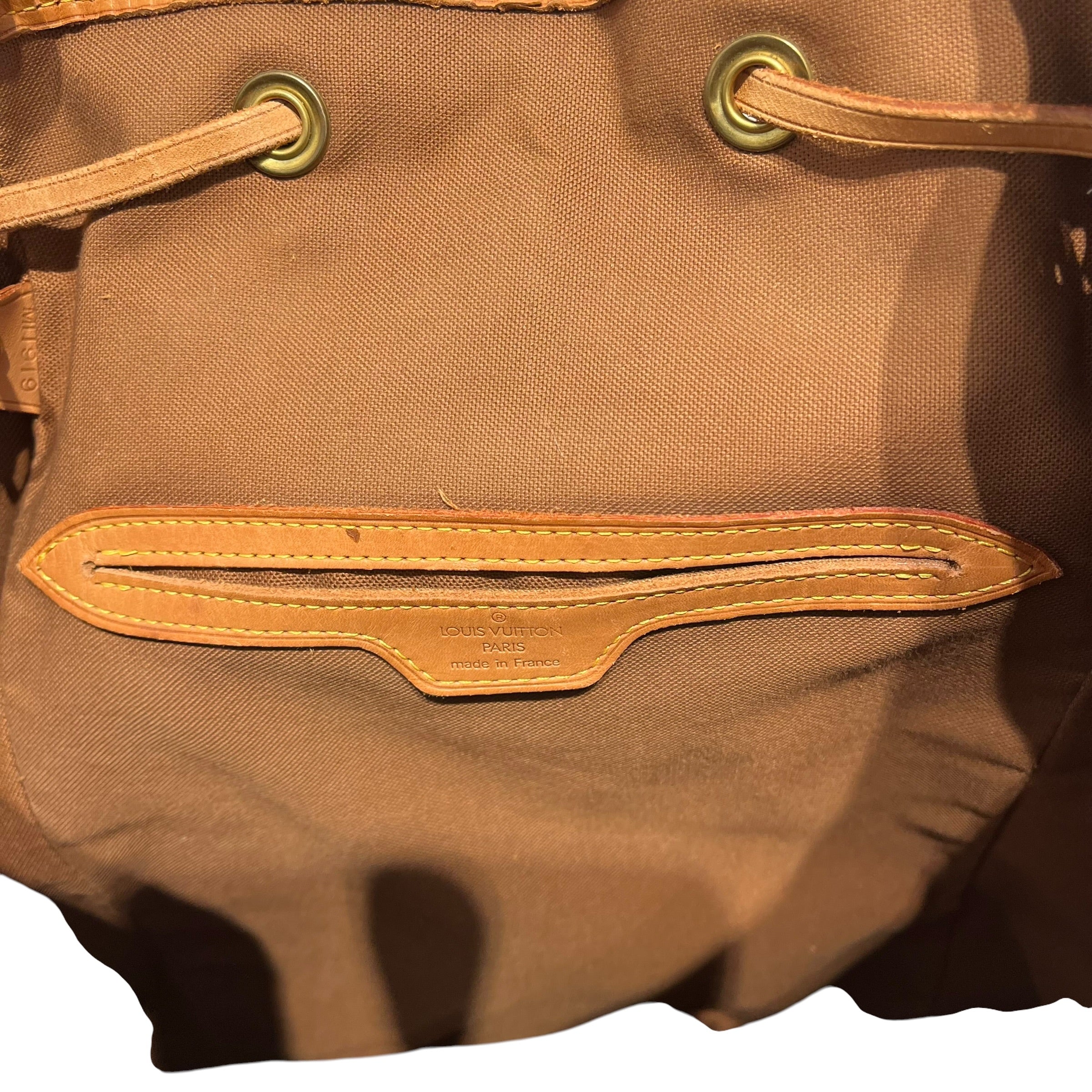 LOUIS VUITTON/Backpack/Monogram/Leather/BRW/montsouris view 5