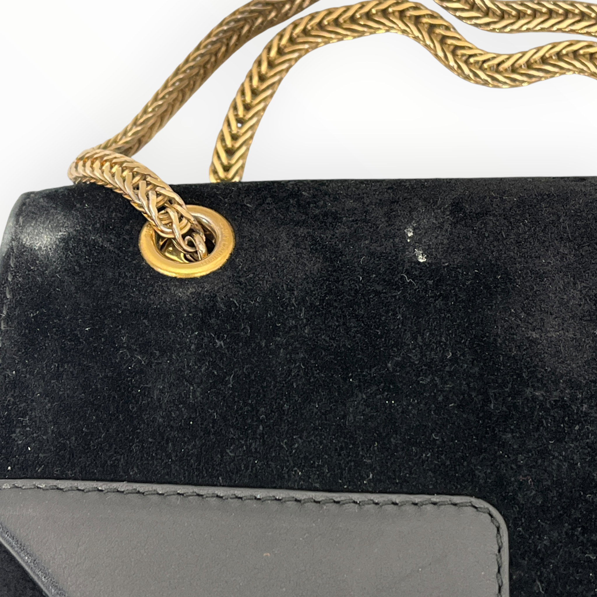 SAINT LAURENT/Hand Bag/Suede/BLK/BETTY SHOULDER BAG/GOLD CHAIN view 9
