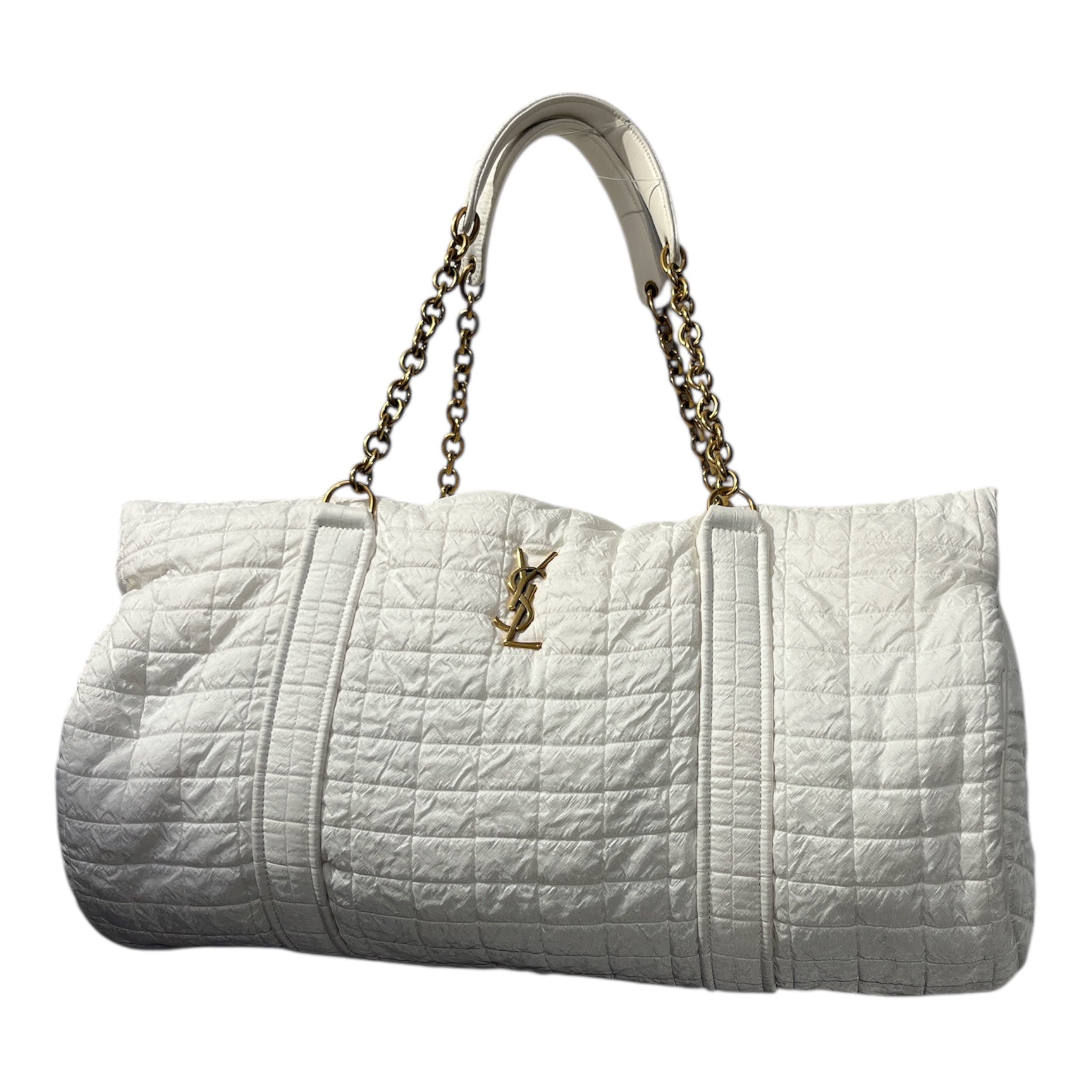SAINT LAURENT/Hand Bag/Nylon/WHT/GLORIA DUFFLE view 1