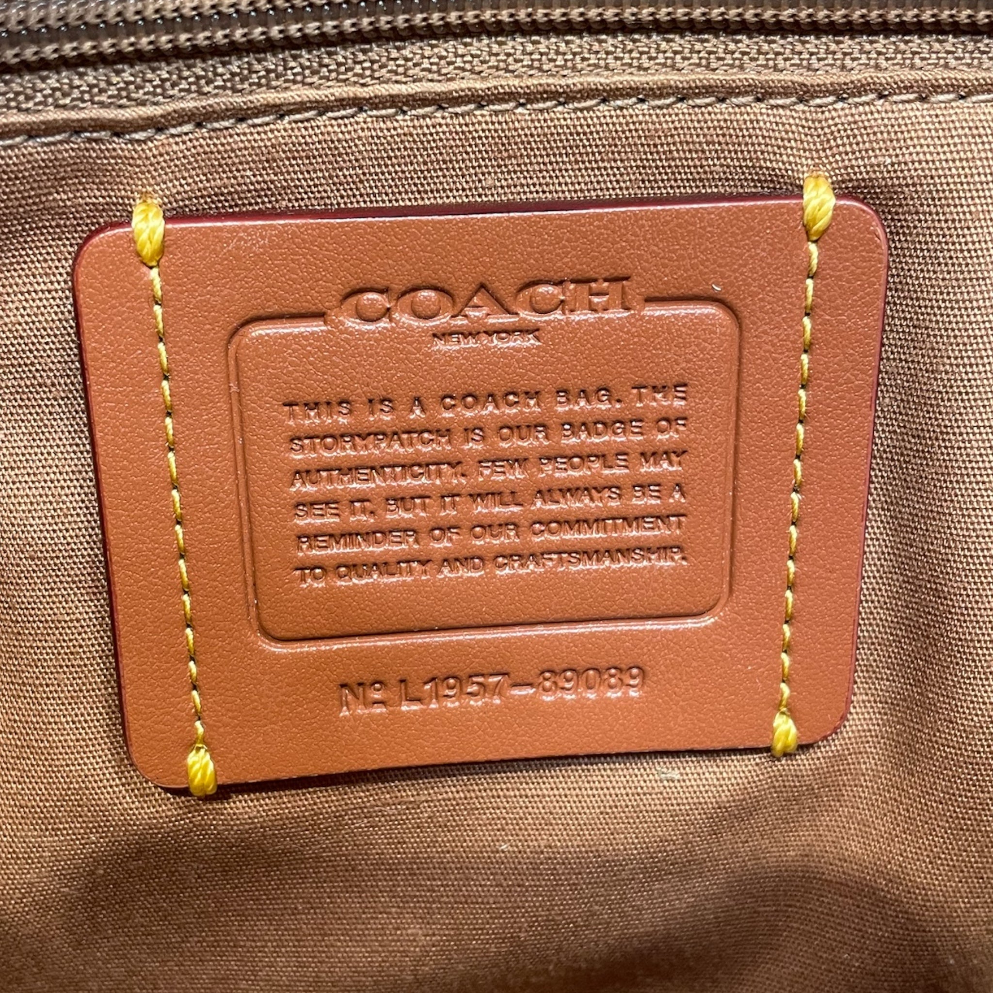 COACH/Cross Body Bag/OS/All Over Print/Leather/BEG/NO L1957 89089 view 7