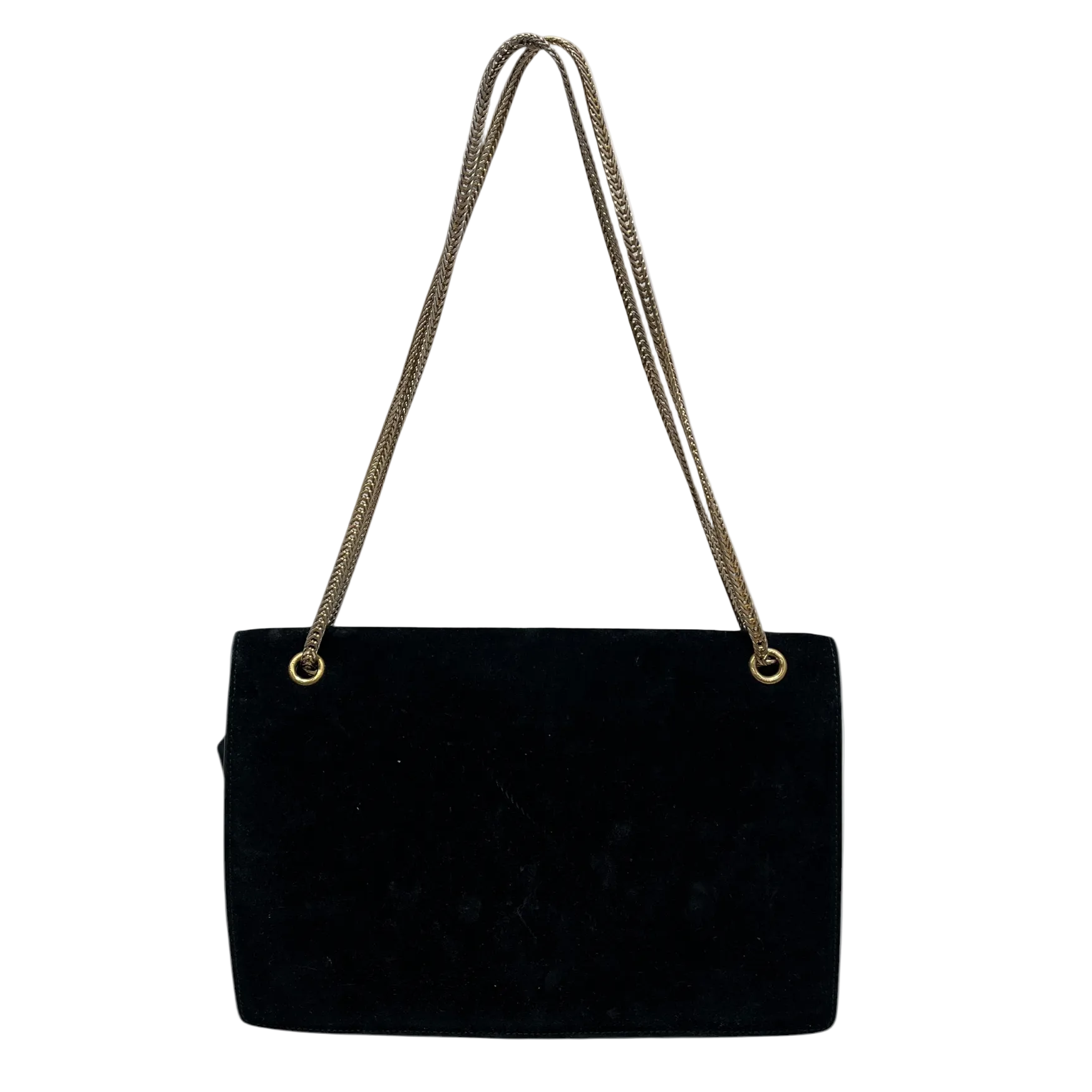 SAINT LAURENT/Hand Bag/Suede/BLK/BETTY SHOULDER BAG/GOLD CHAIN view 2