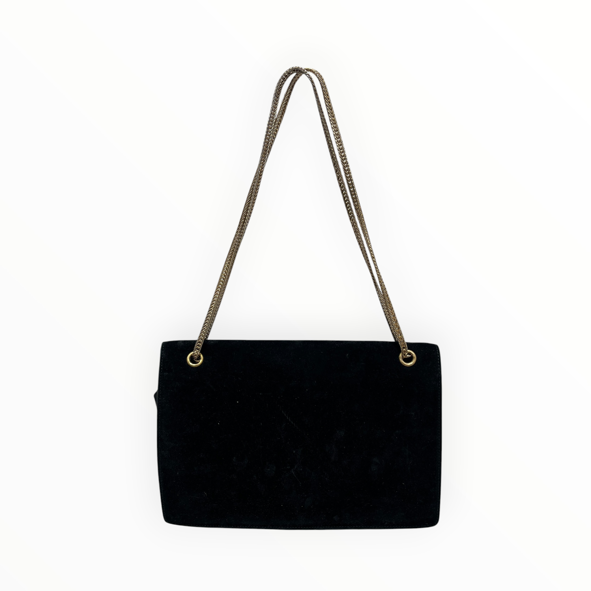 SAINT LAURENT/Hand Bag/Suede/BLK/BETTY SHOULDER BAG/GOLD CHAIN view 2