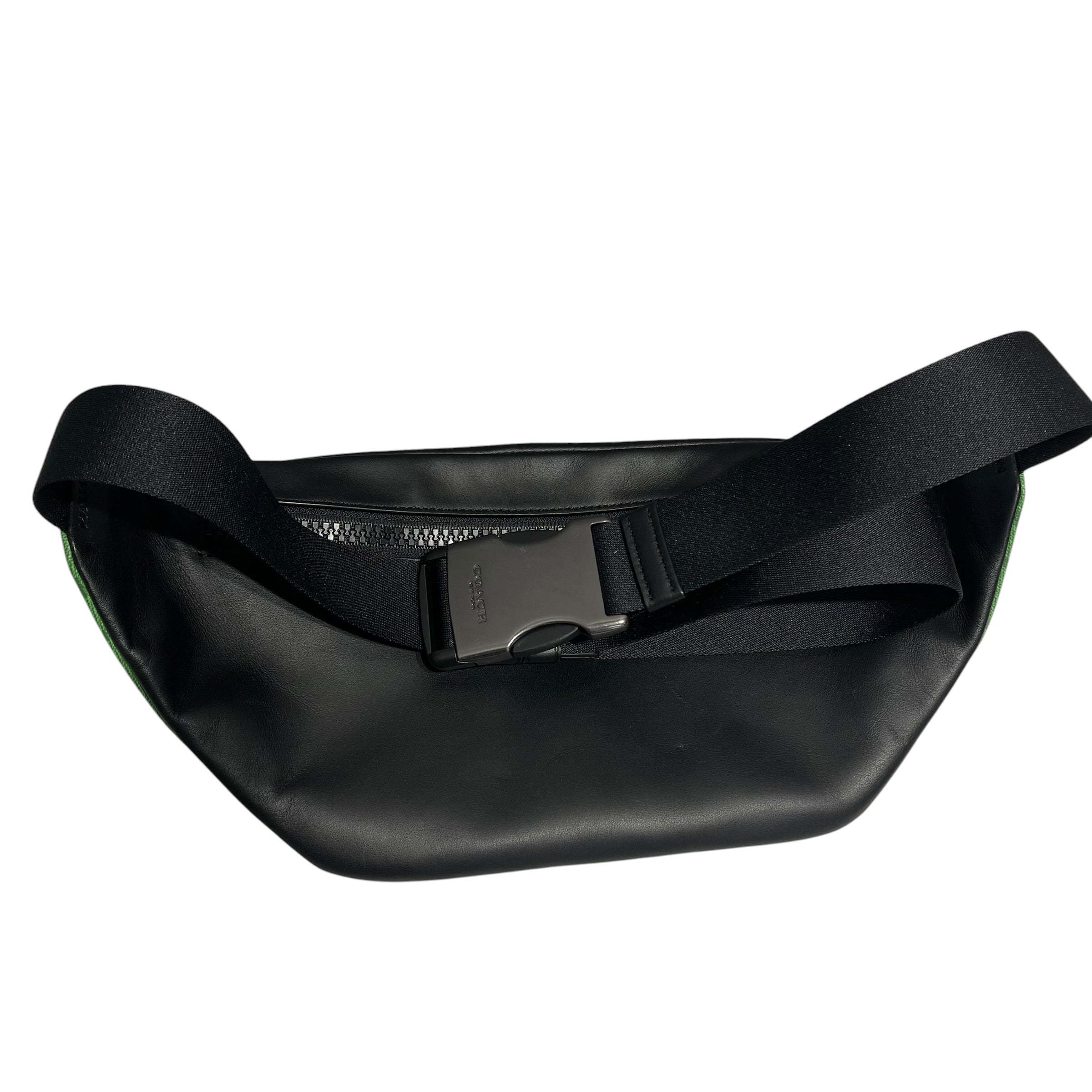 COACH/Fanny Pack/All Over Print/Leather/GRN/ Multi Block Track Bag GRN/BLU view 2