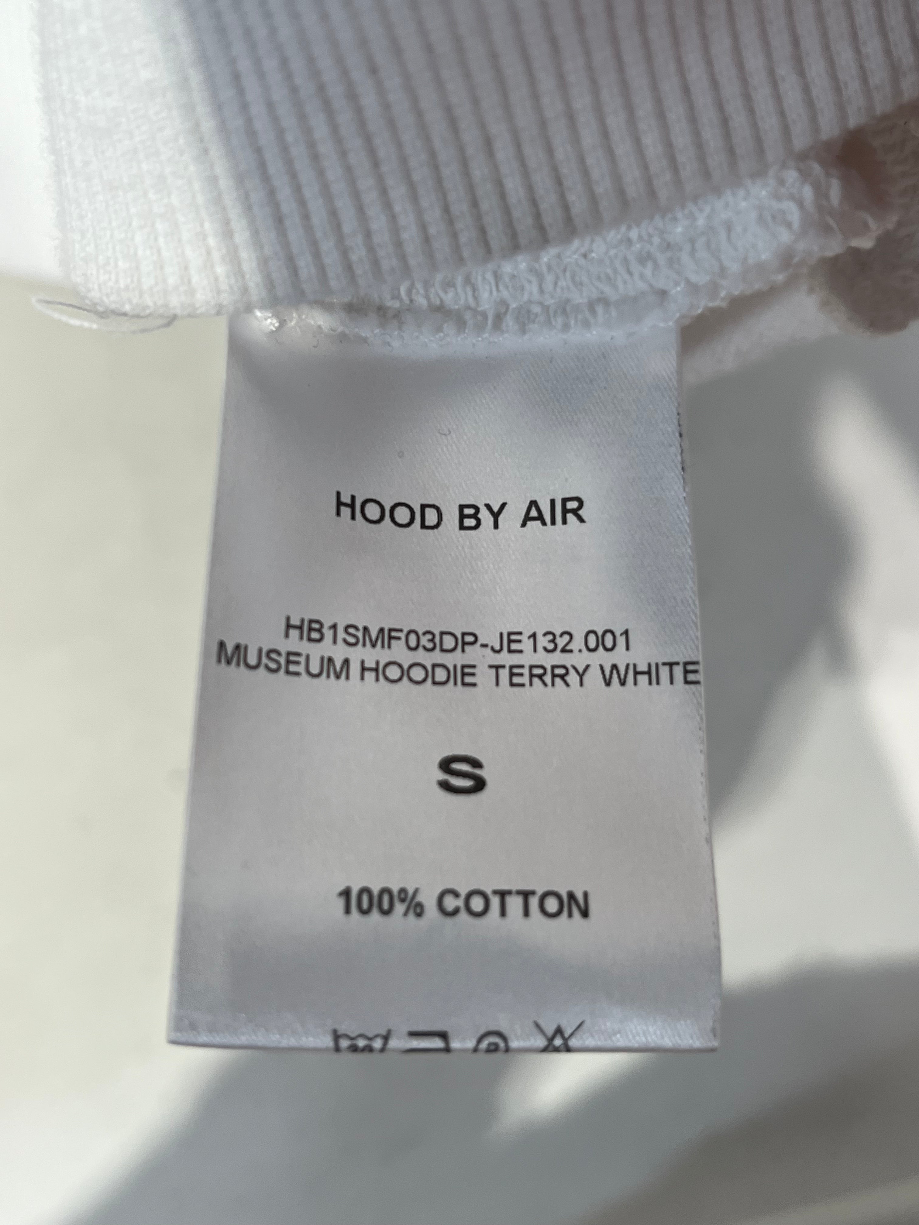 HOOD BY AIR./Hoodie/S/Cotton/BLK/MUSEUM HOODIE WHT view 3