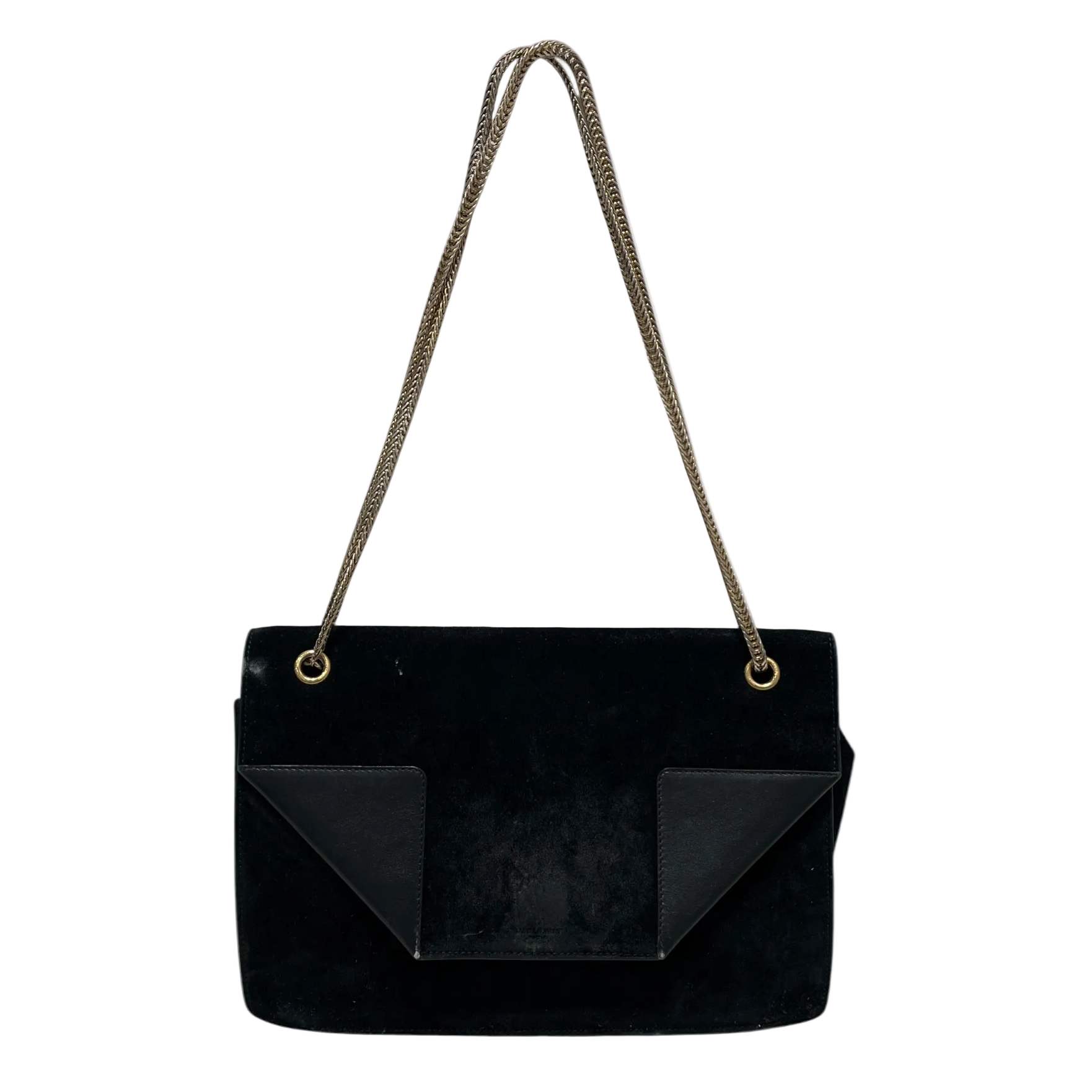 SAINT LAURENT/Hand Bag/Suede/BLK/BETTY SHOULDER BAG/GOLD CHAIN view 1