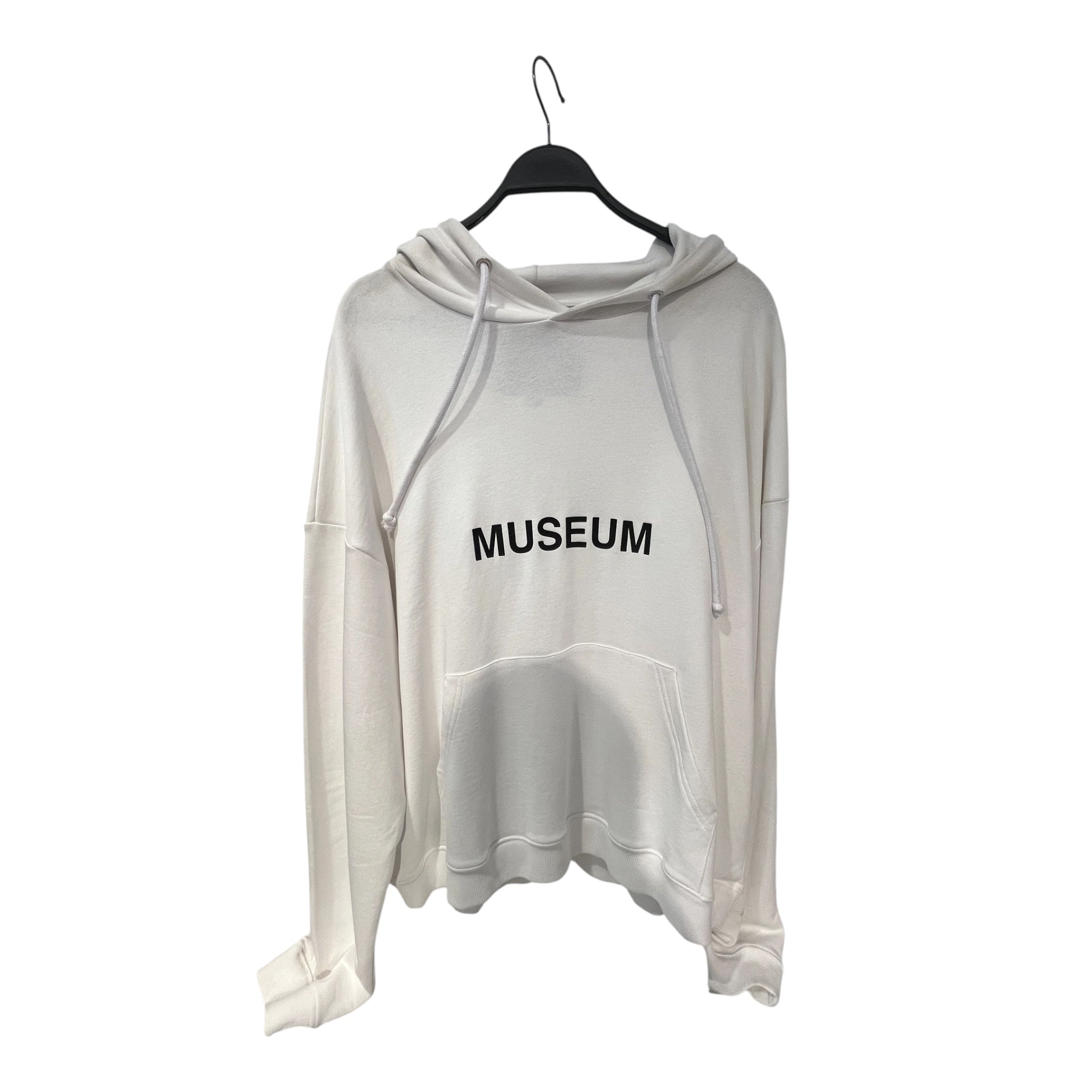 HOOD BY AIR./Hoodie/S/Cotton/BLK/MUSEUM HOODIE WHT view 1