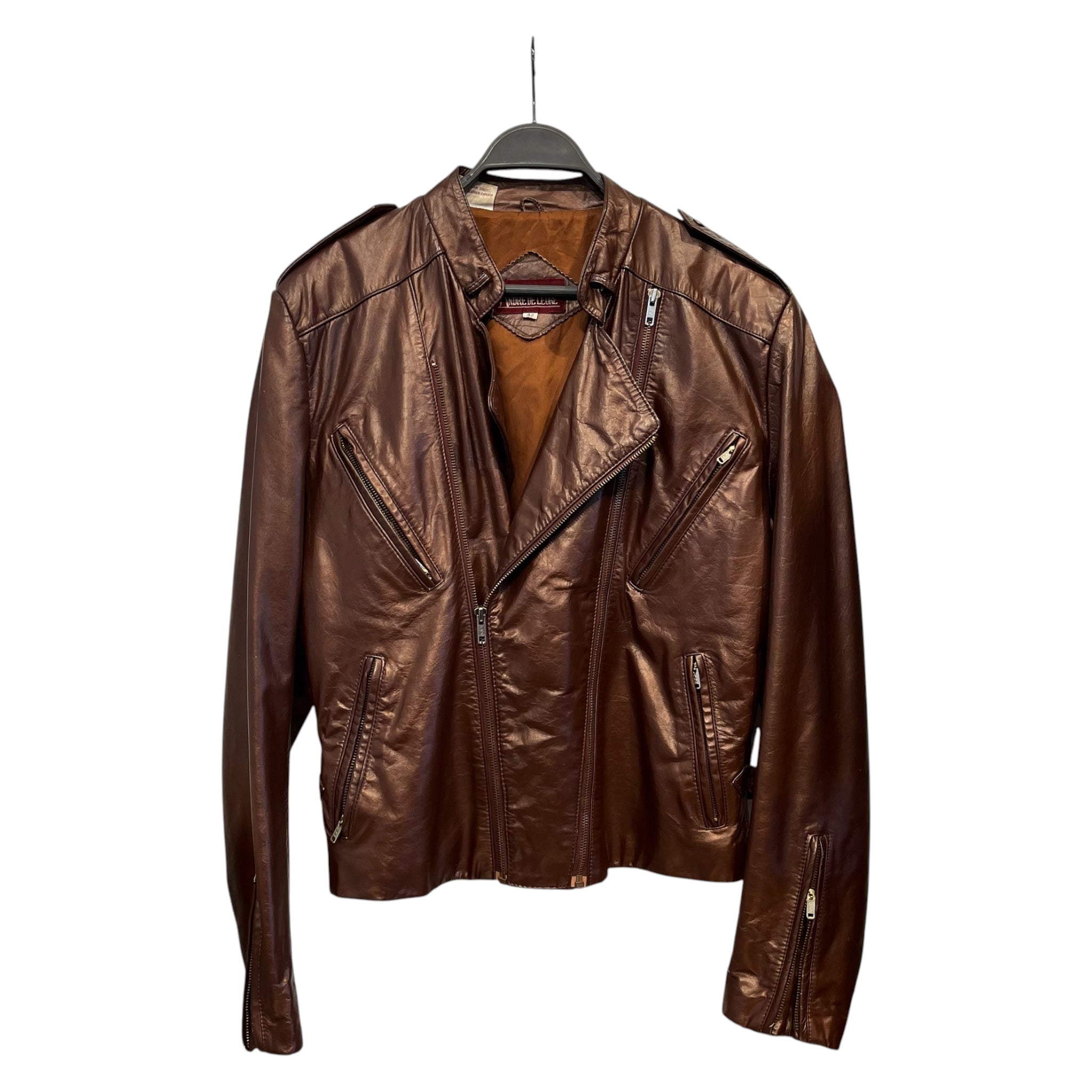 Vintage/Leather Jkt/42/Leather/BRW/ANDRE DE LEURE view 1