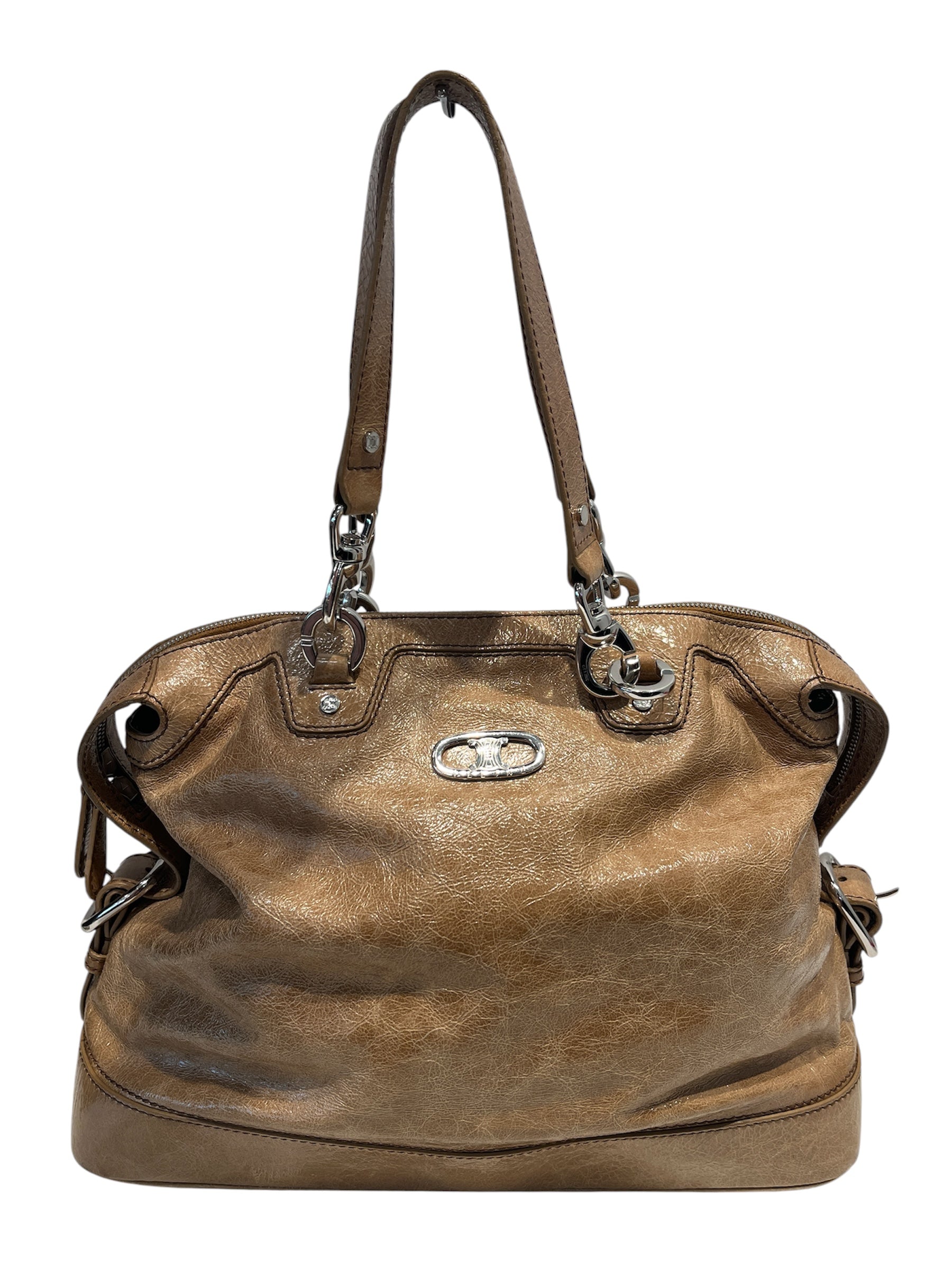 CELINE/Hand Bag/Leather/BEG/ view 1
