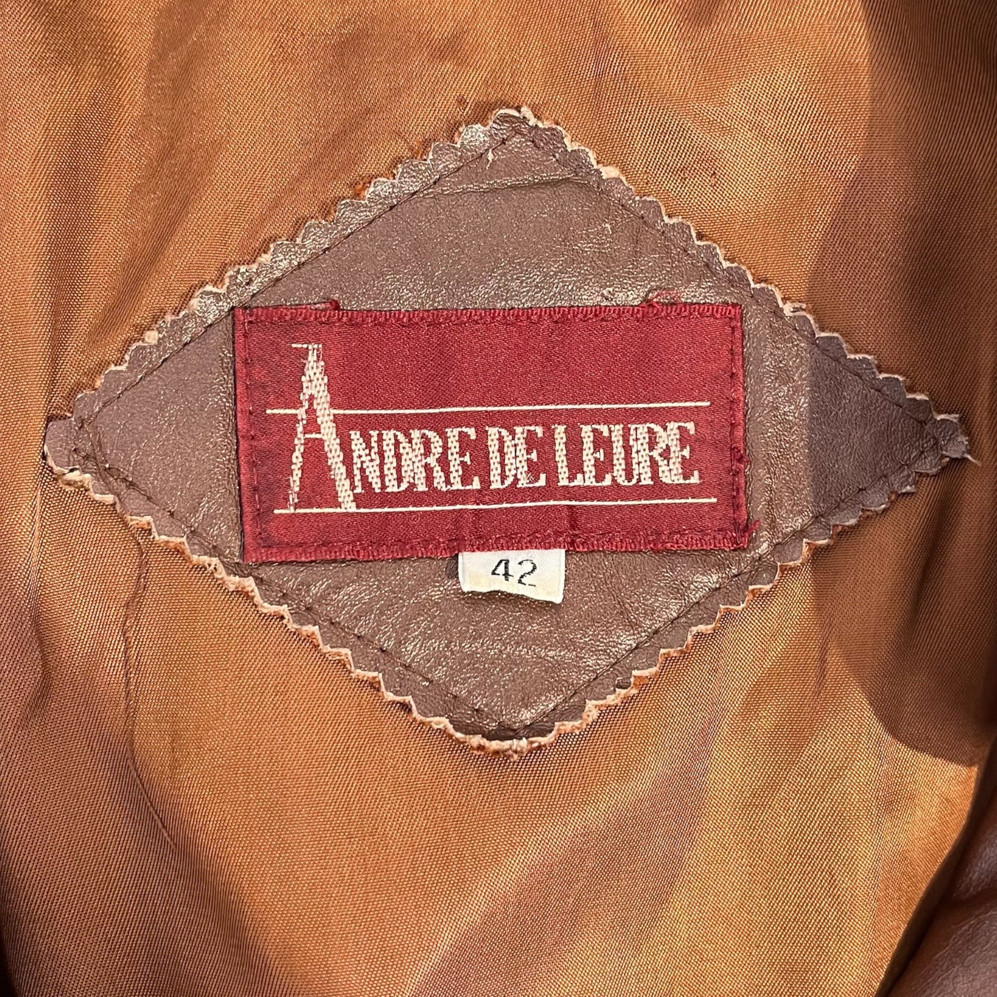 Vintage/Leather Jkt/42/Leather/BRW/ANDRE DE LEURE view 3