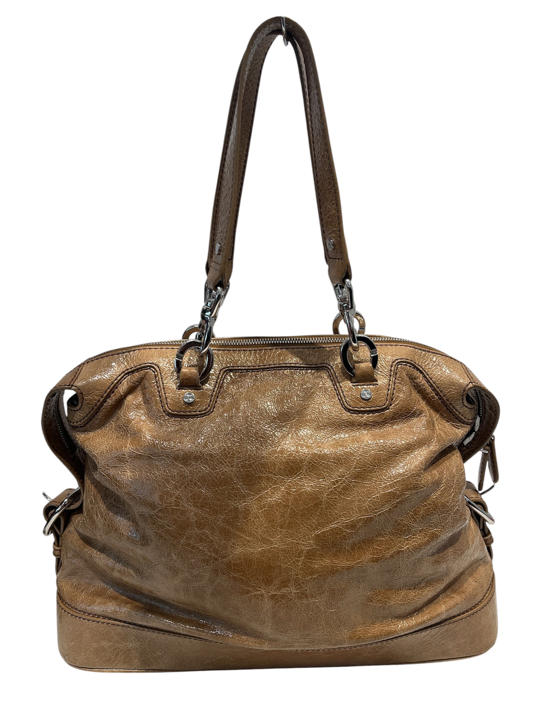 CELINE/Hand Bag/Leather/BEG/ view 2