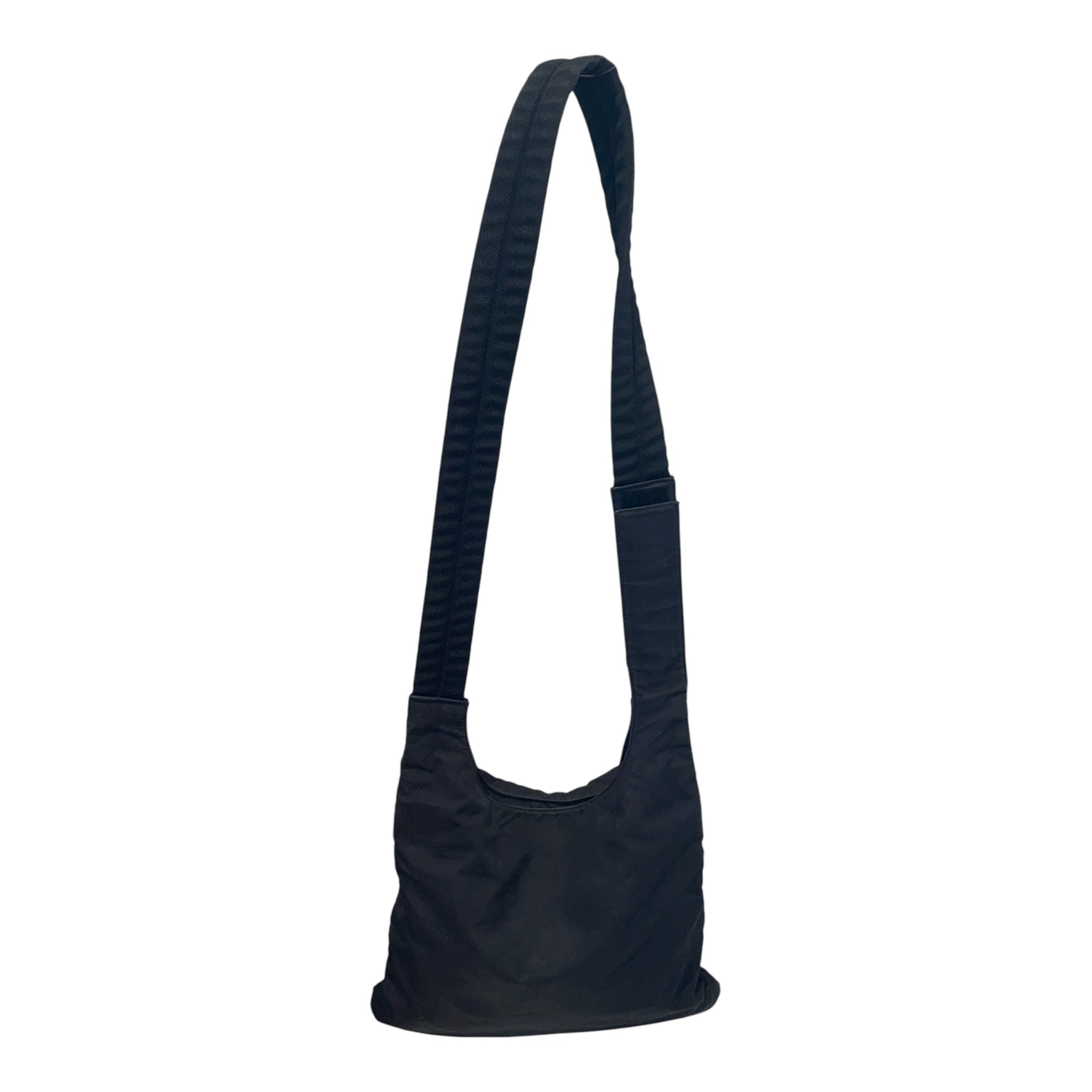 PRADA/Cross Body Bag/Nylon/BLK/ZIP POCKET RED LOGO view 2