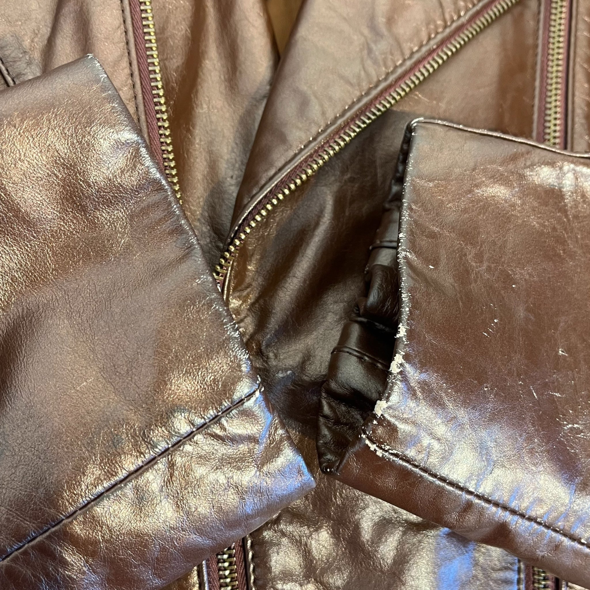 Vintage/Leather Jkt/42/Leather/BRW/ANDRE DE LEURE view 5