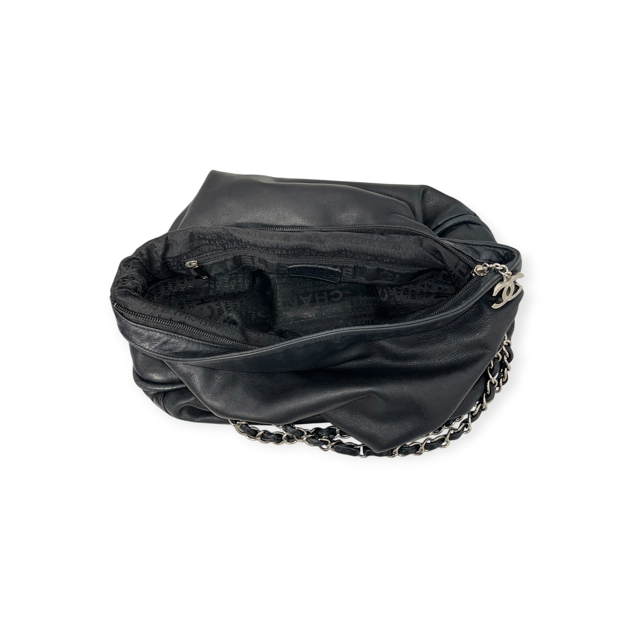 CHANEL/Tote Bag/Leather/BLK/ULTIMATE SOFT HOBO TOTE view 5