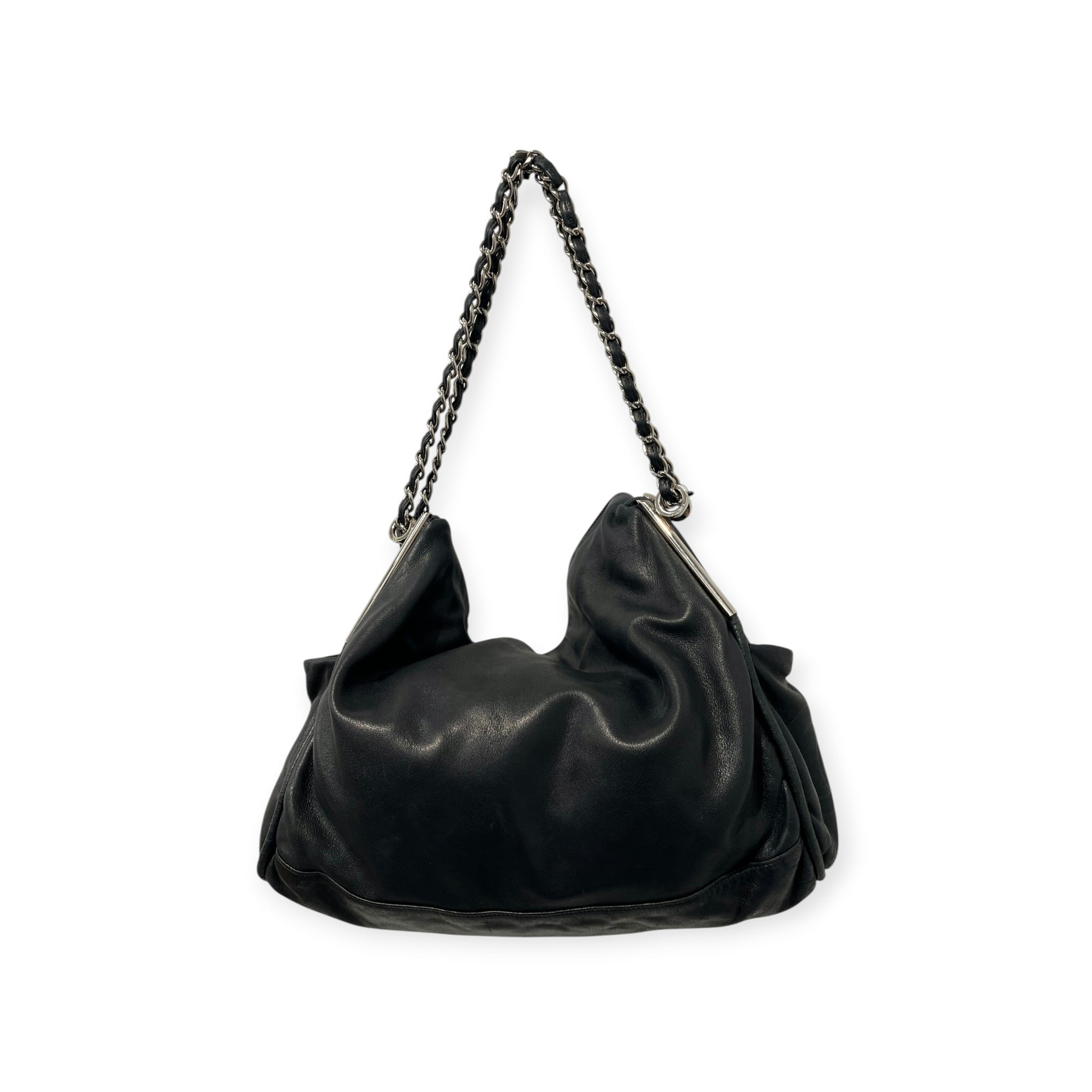 CHANEL/Tote Bag/Leather/BLK/ULTIMATE SOFT HOBO TOTE view 7