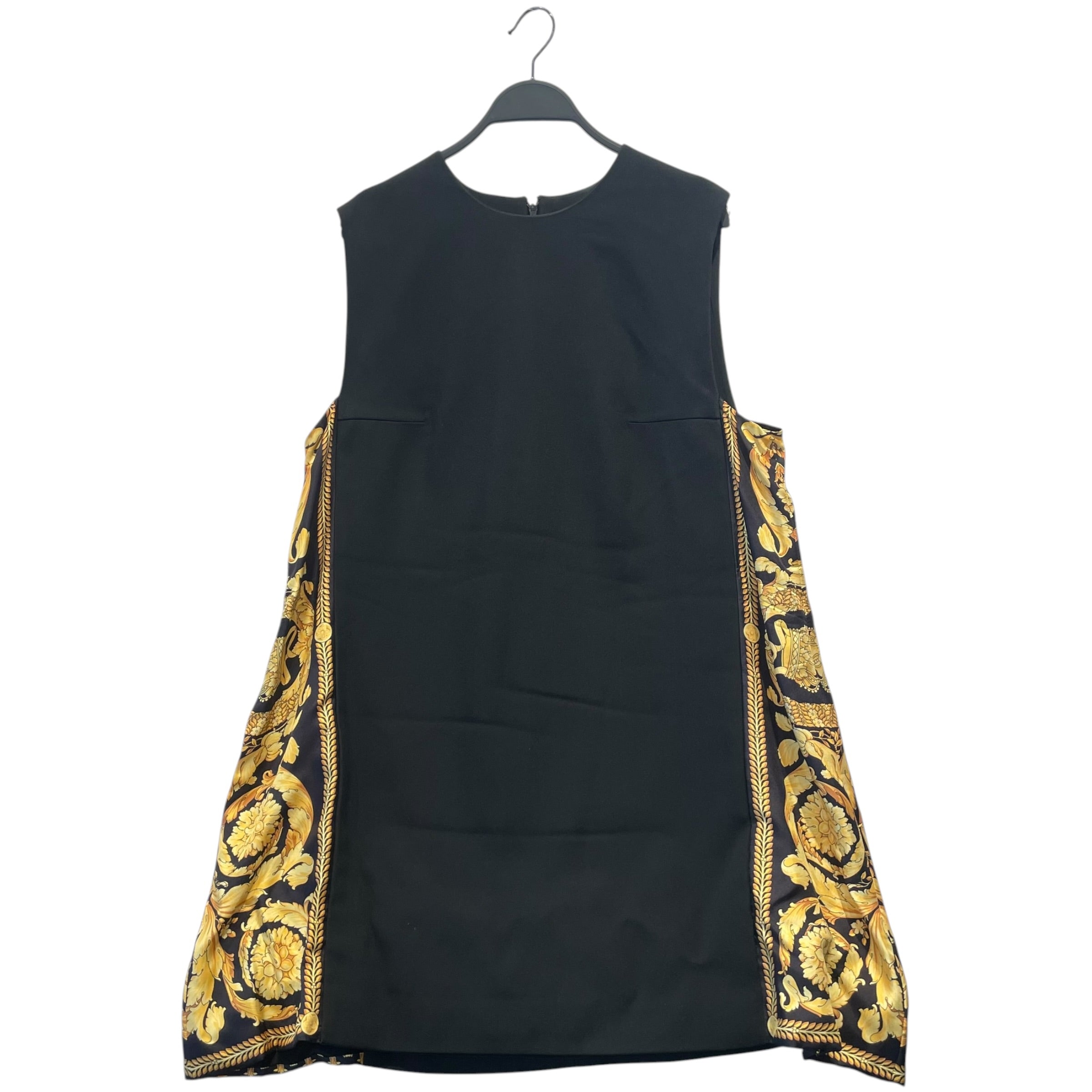 VERSACE/SS Dress/50/Cotton/BLK/Versace Baroque Paneled dress view 1