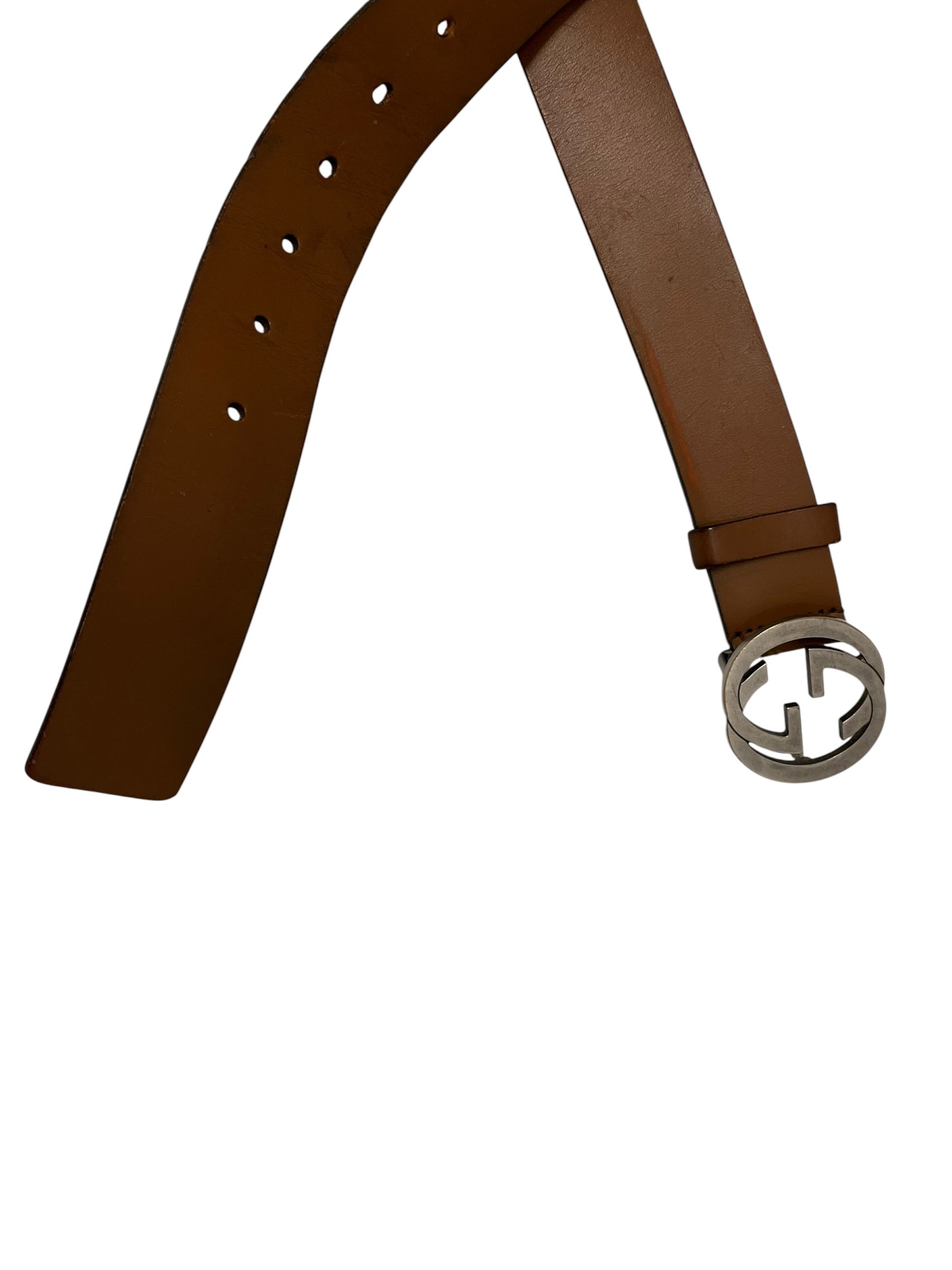 GUCCI/Belt/Leather/BRW/GG BUCKLE 5466389 BGHON view 2