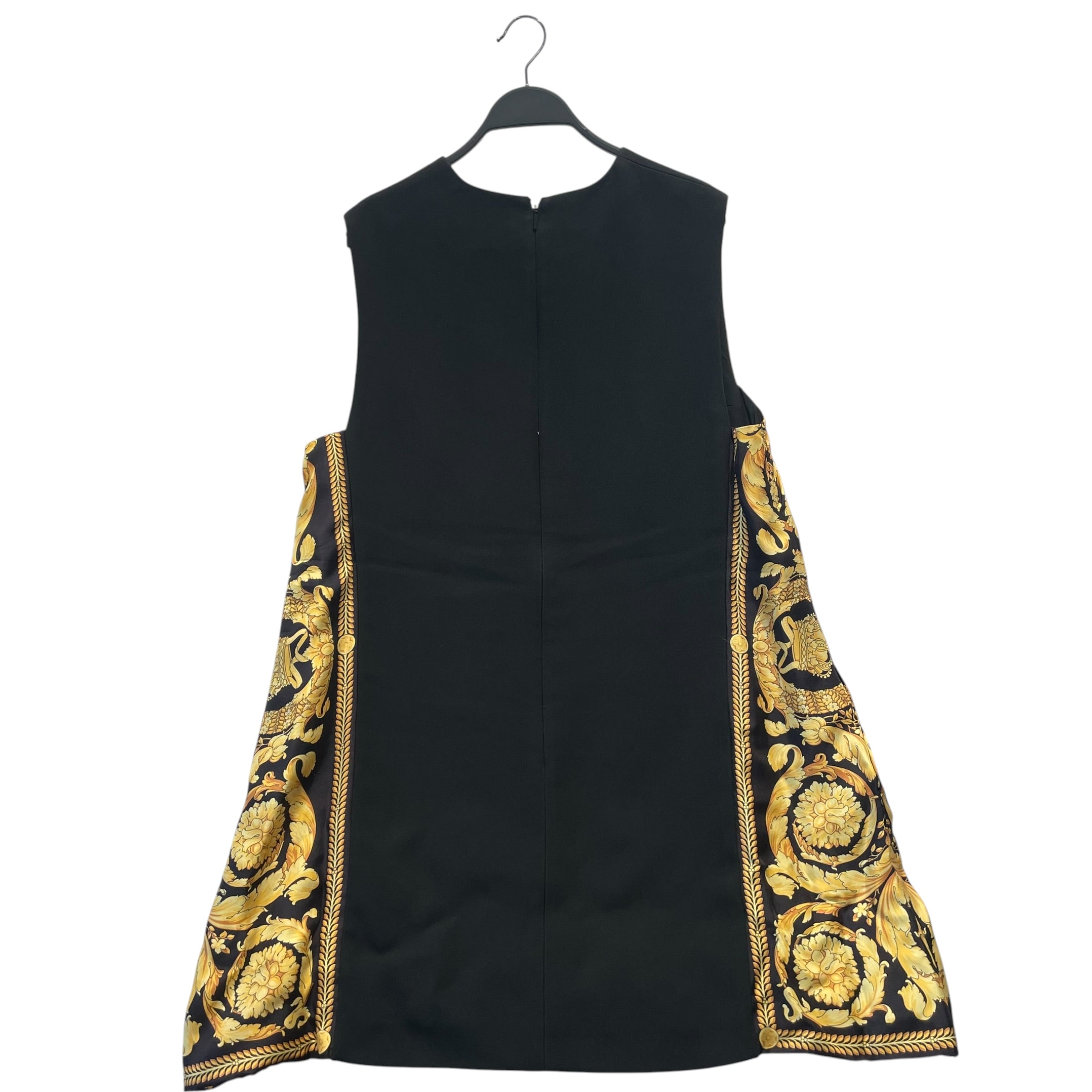 VERSACE/SS Dress/50/Cotton/BLK/Versace Baroque Paneled dress view 2