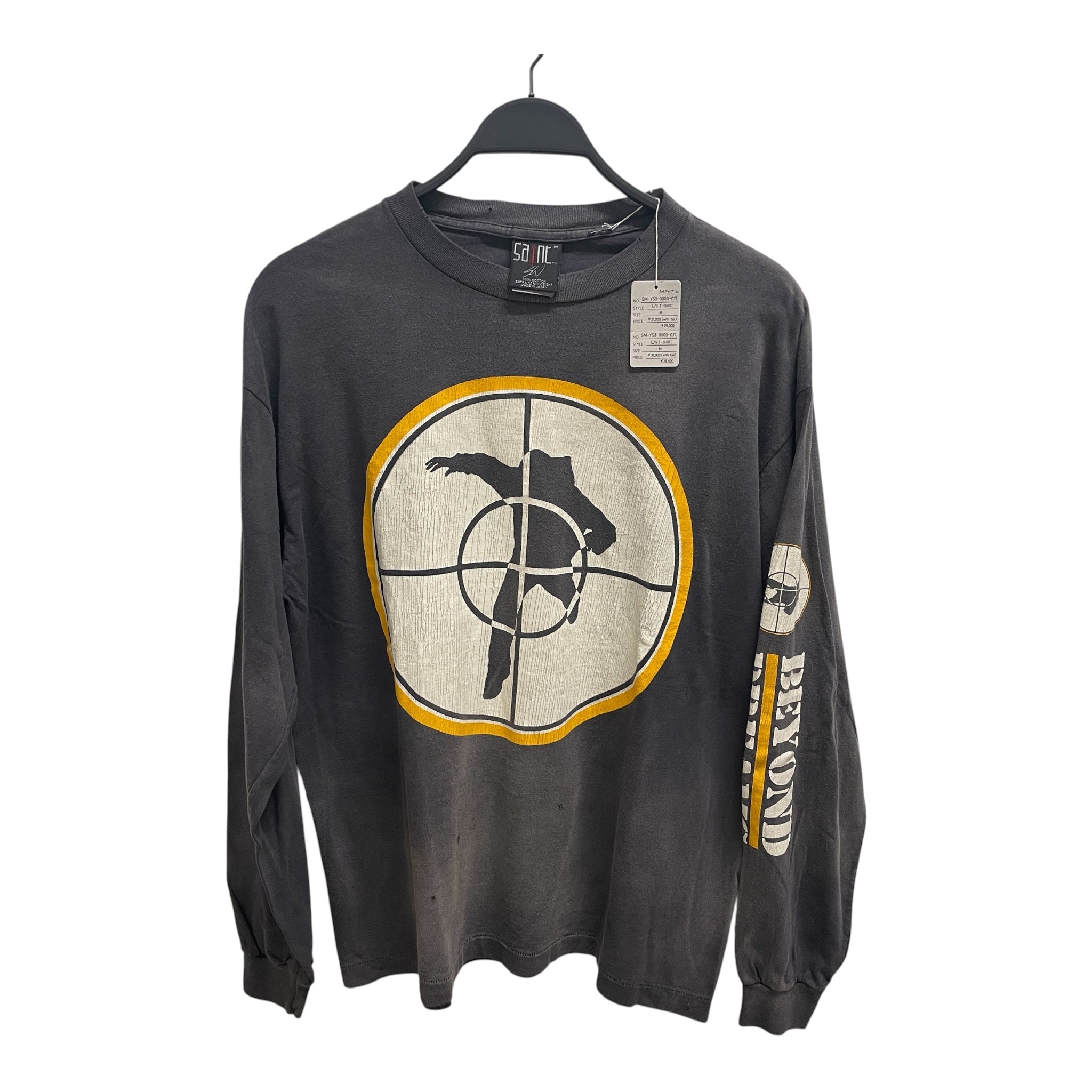 SAINT MICHAEL/T-Shirt/M/Cotton/BLK/Target Beyond Dreams view 1