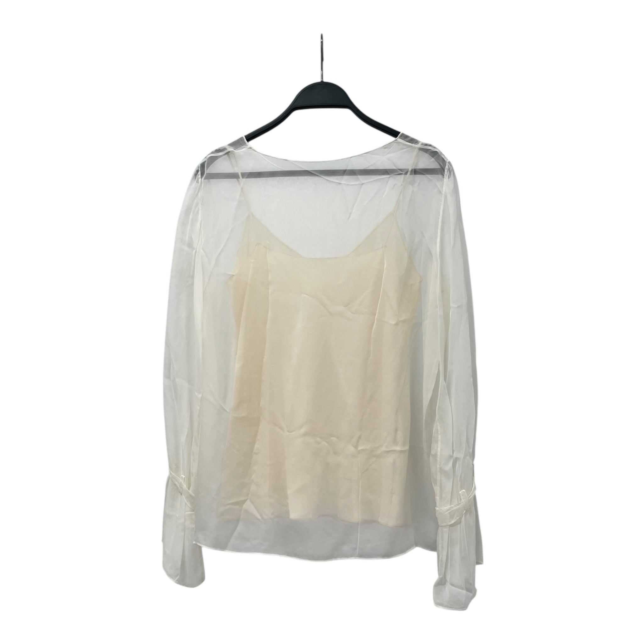 THE ROW/Blouse/WHT/CUPRO SCOOP NECK LAYERED view 2
