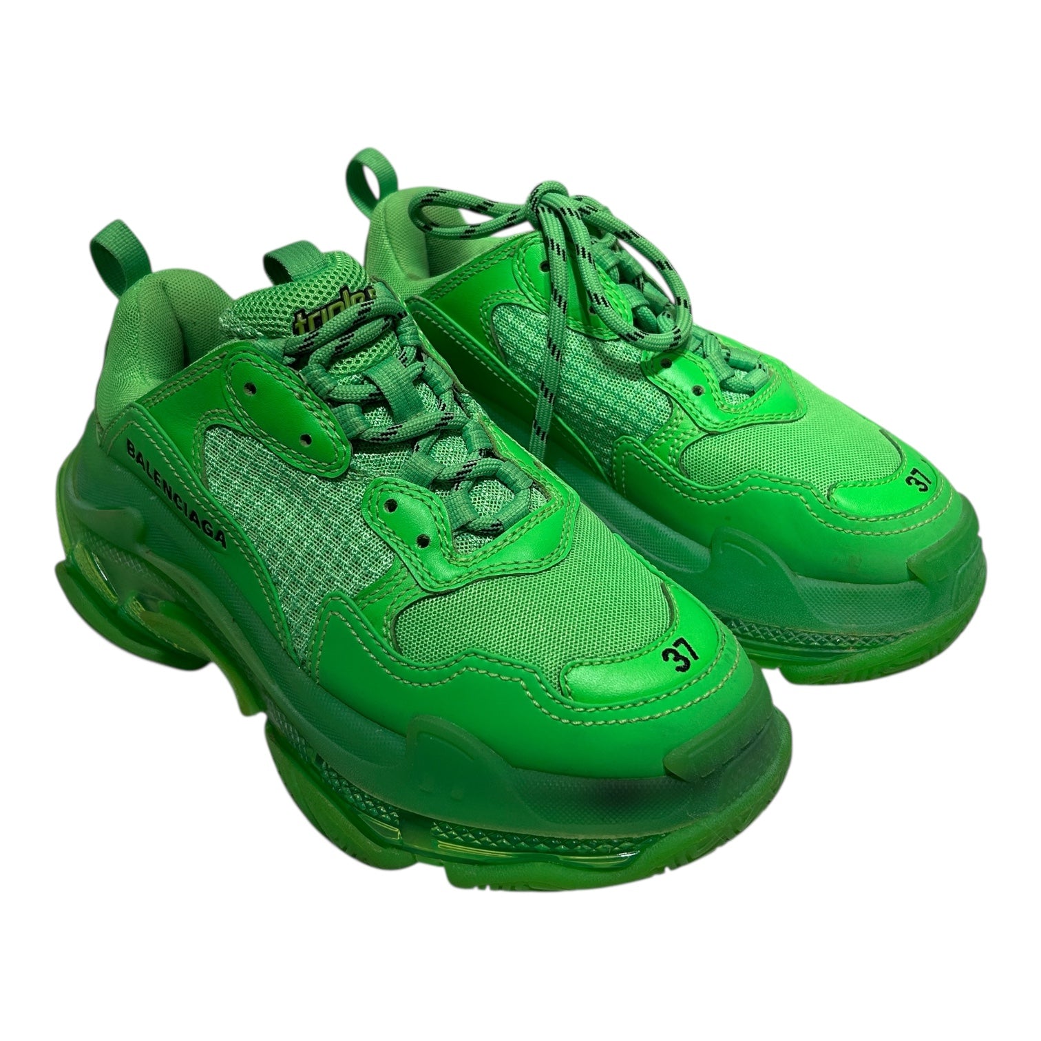 BALENCIAGA/Hi-Sneakers/EU 37/GRN/ view 1