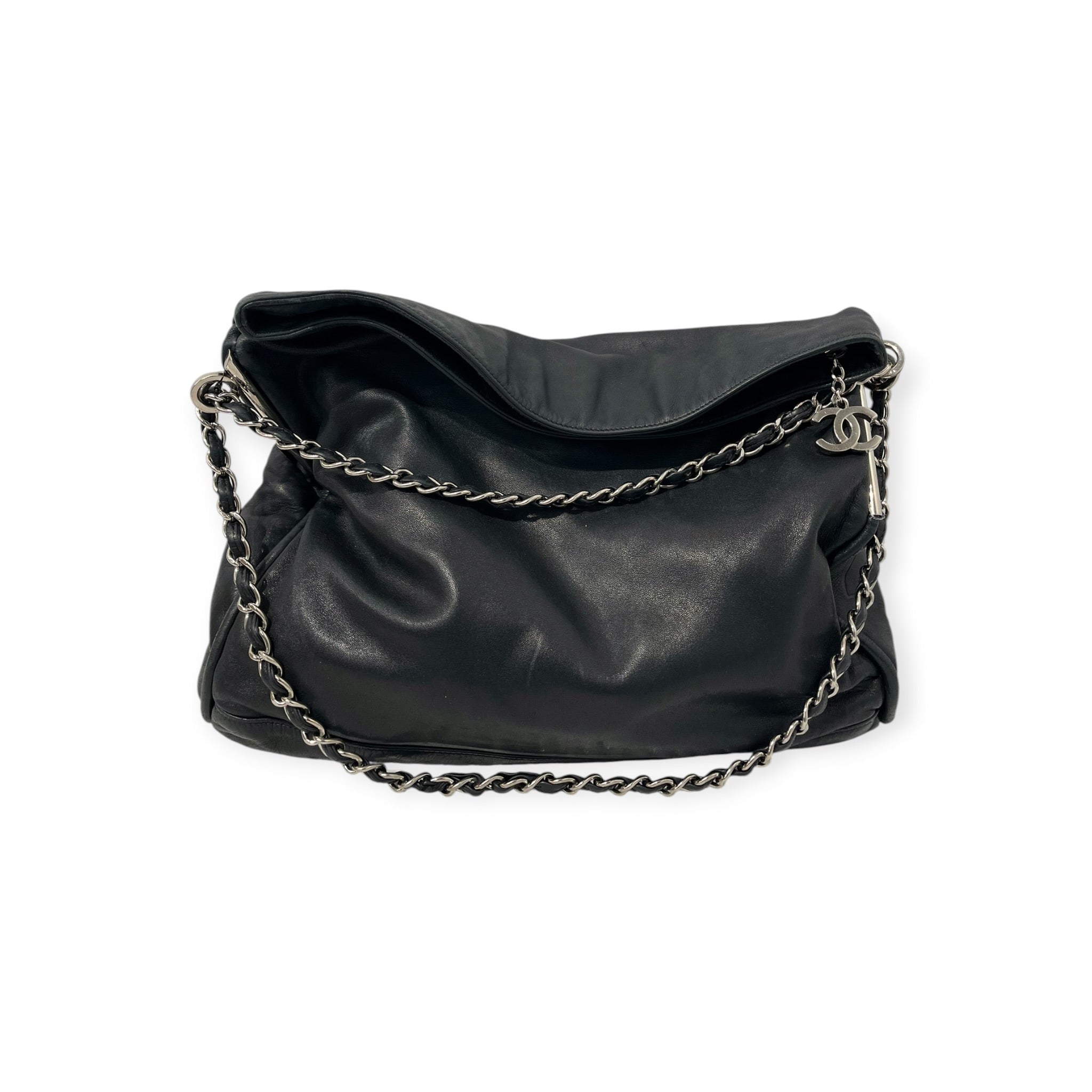CHANEL/Tote Bag/Leather/BLK/ULTIMATE SOFT HOBO TOTE view 6