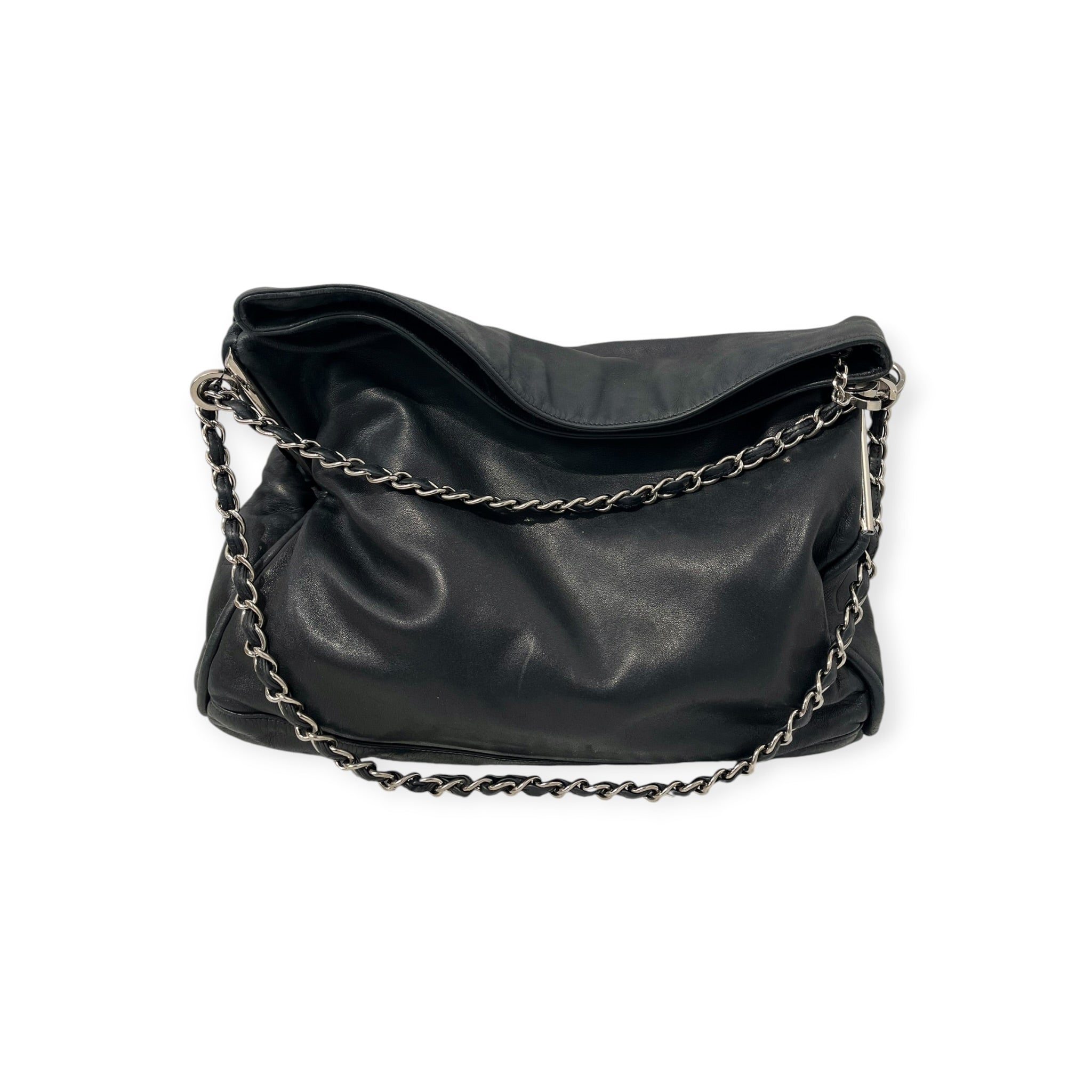 CHANEL/Tote Bag/Leather/BLK/ULTIMATE SOFT HOBO TOTE view 10