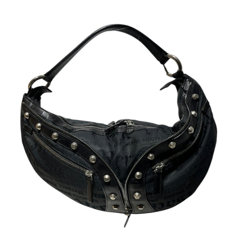 VERSACE/Hand Bag/All Over Print/Cotton/BLK/