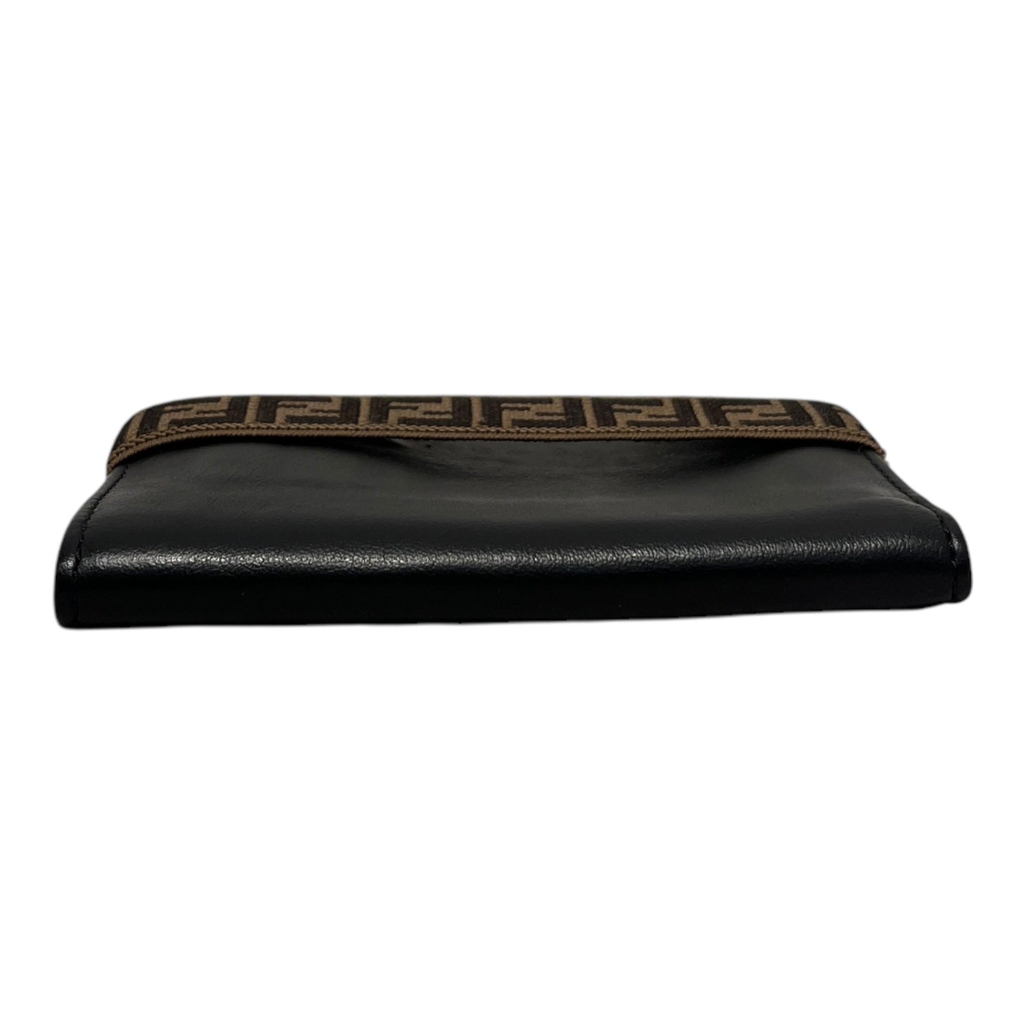 FENDI/Wallet/Leather/BLK/monogram strap view 3